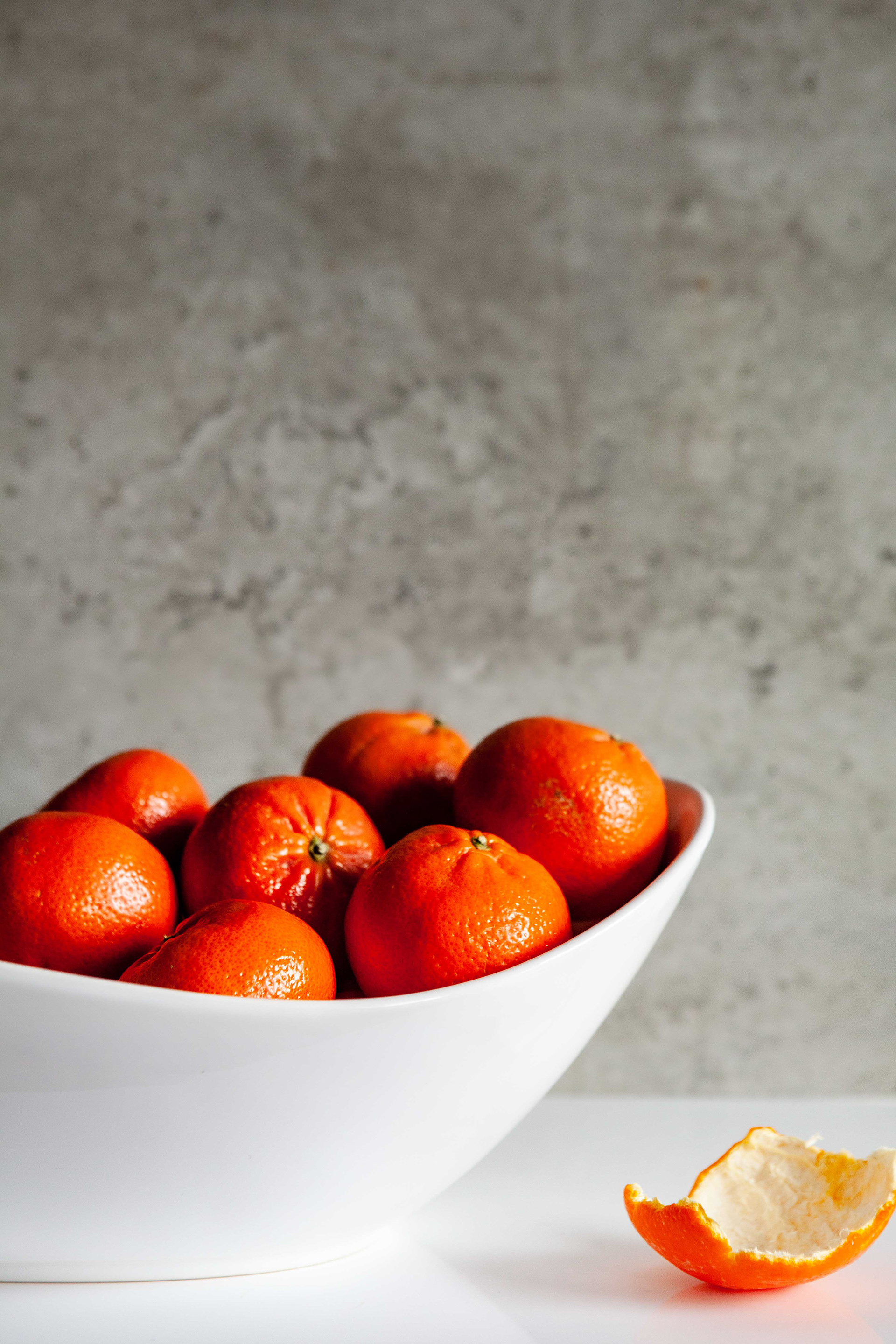 Food Still Life Photography - Bright Orange Tangerines