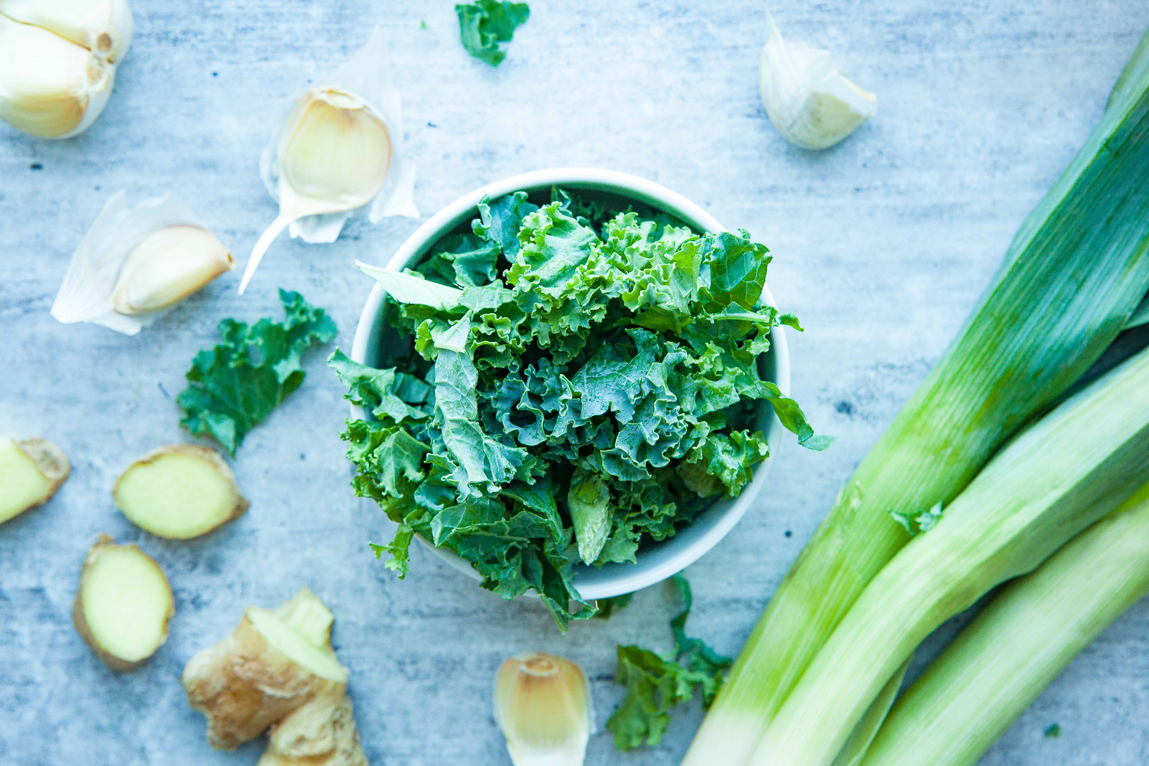 Commercial Food Photography - Green Soup Ingredients