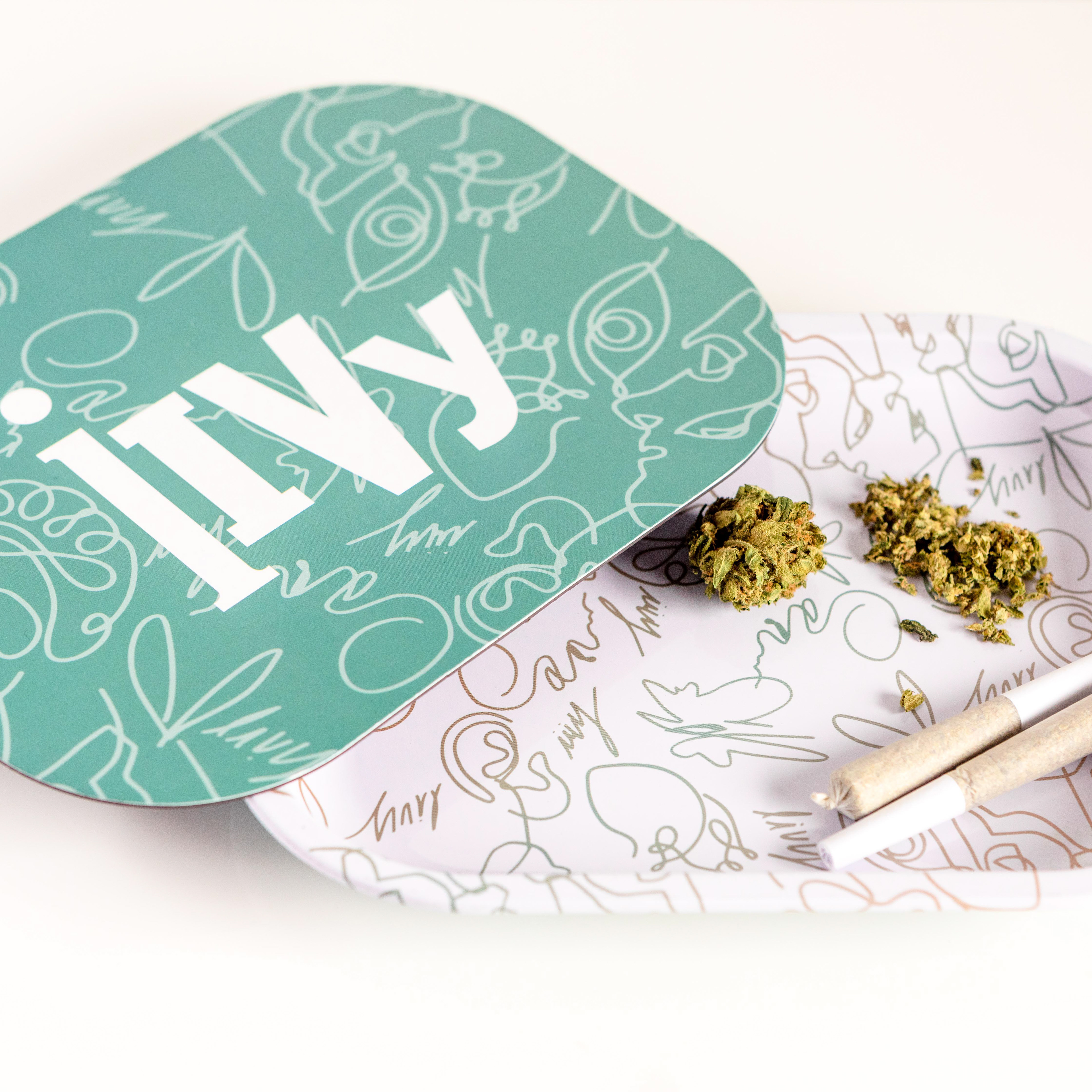 Contemporary product photography - cannabis rolling tray