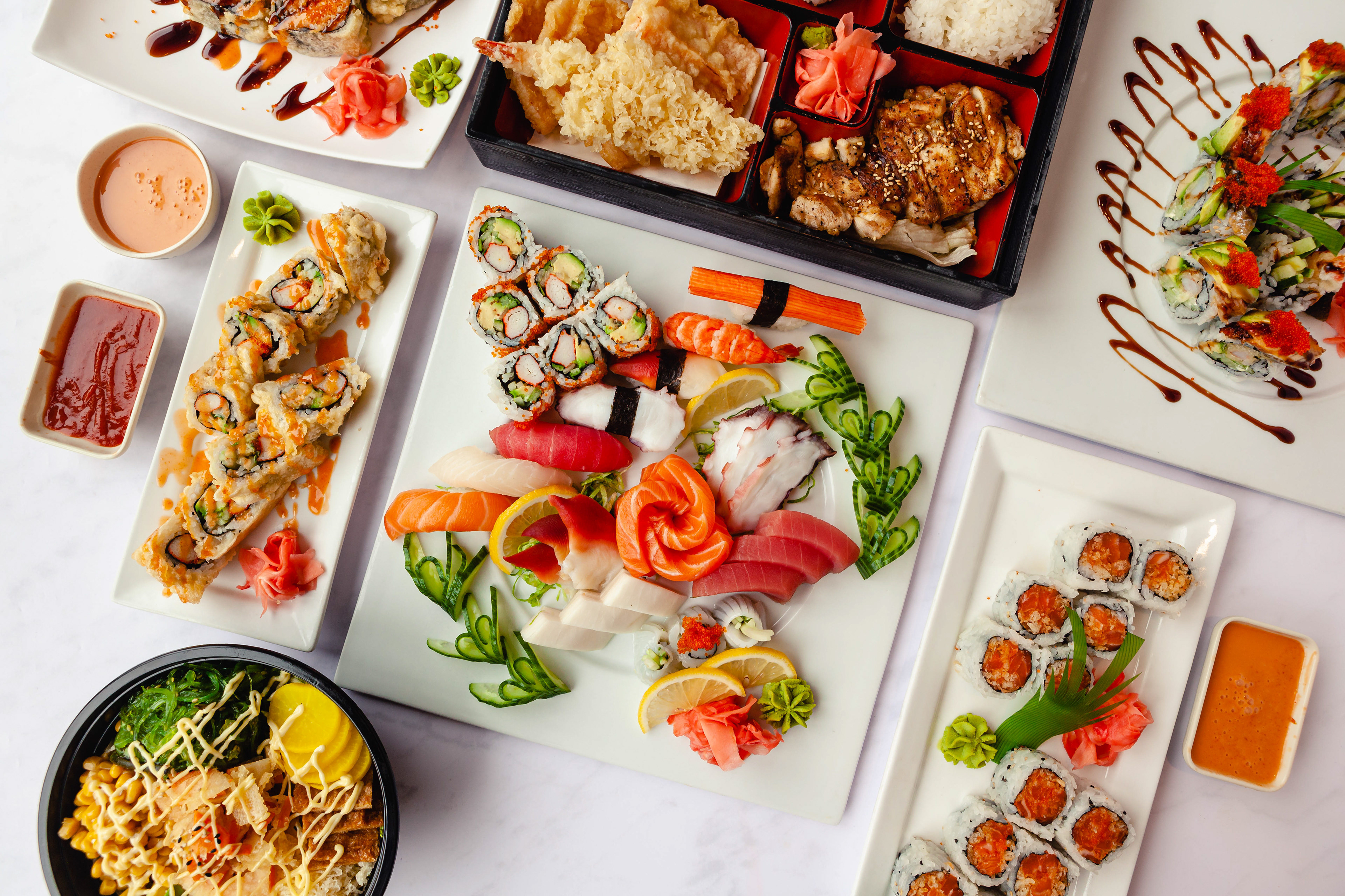 Toronto food photographer - Sushi tablescape