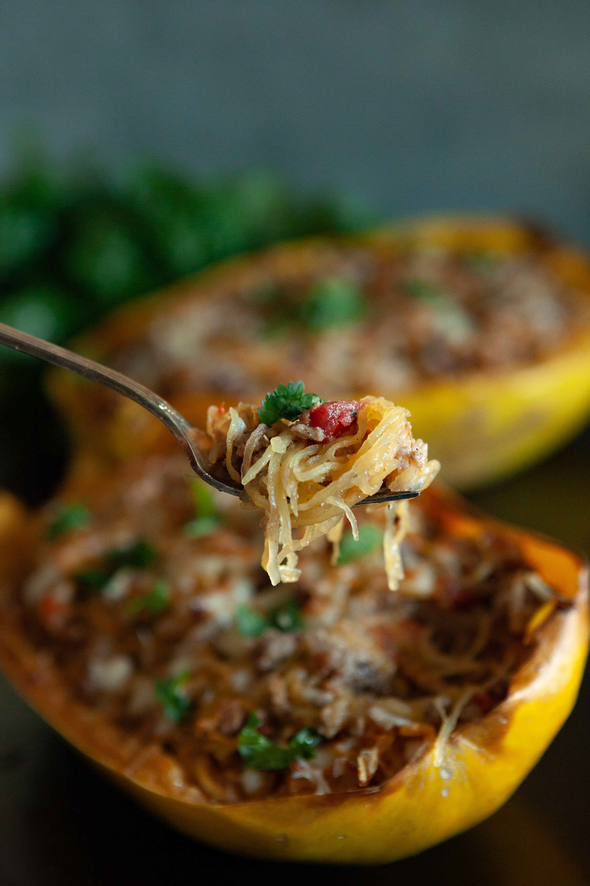 Social Media Food Photography - Zucchini Squash Noodles