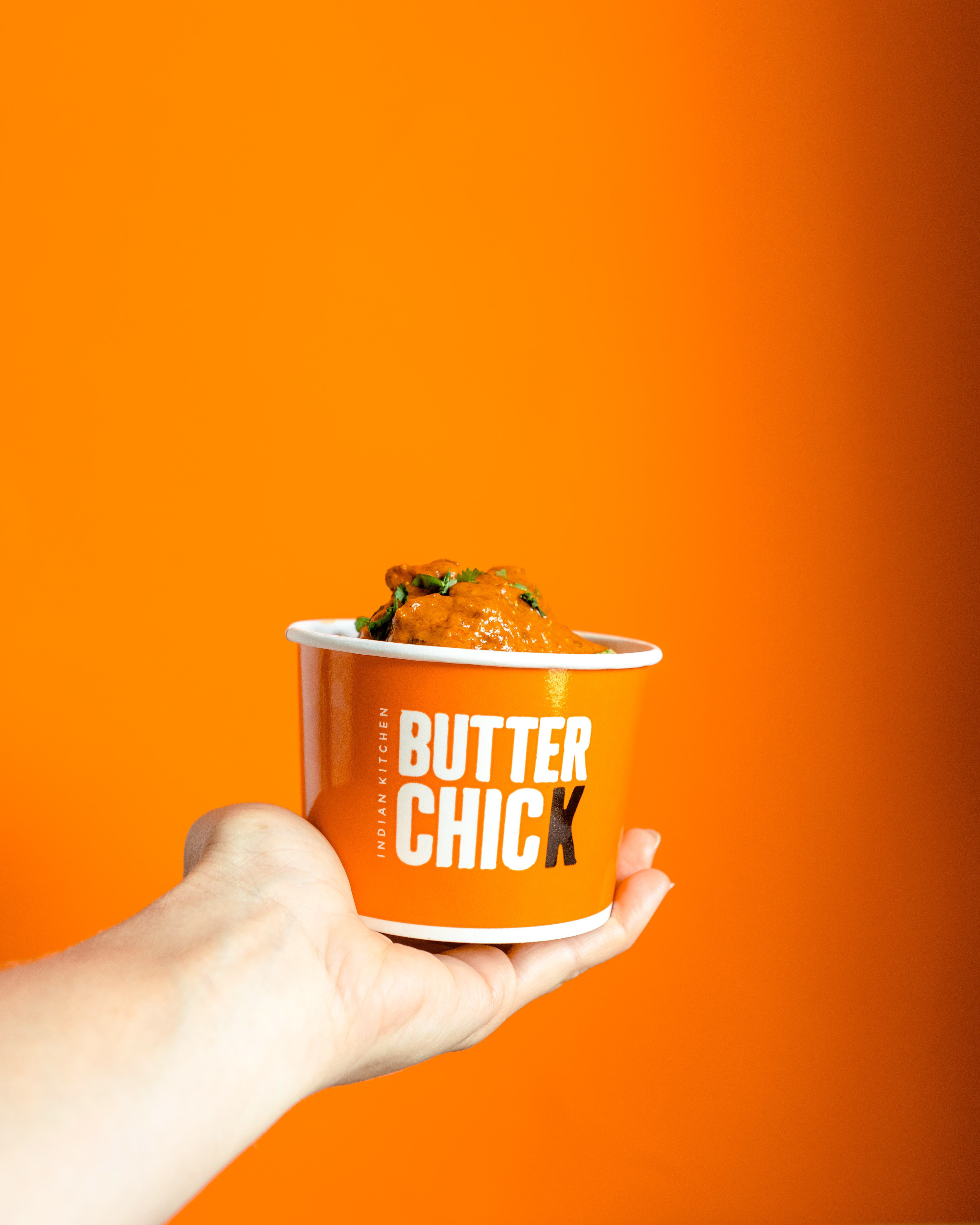 Contemporary food photography - butter chicken