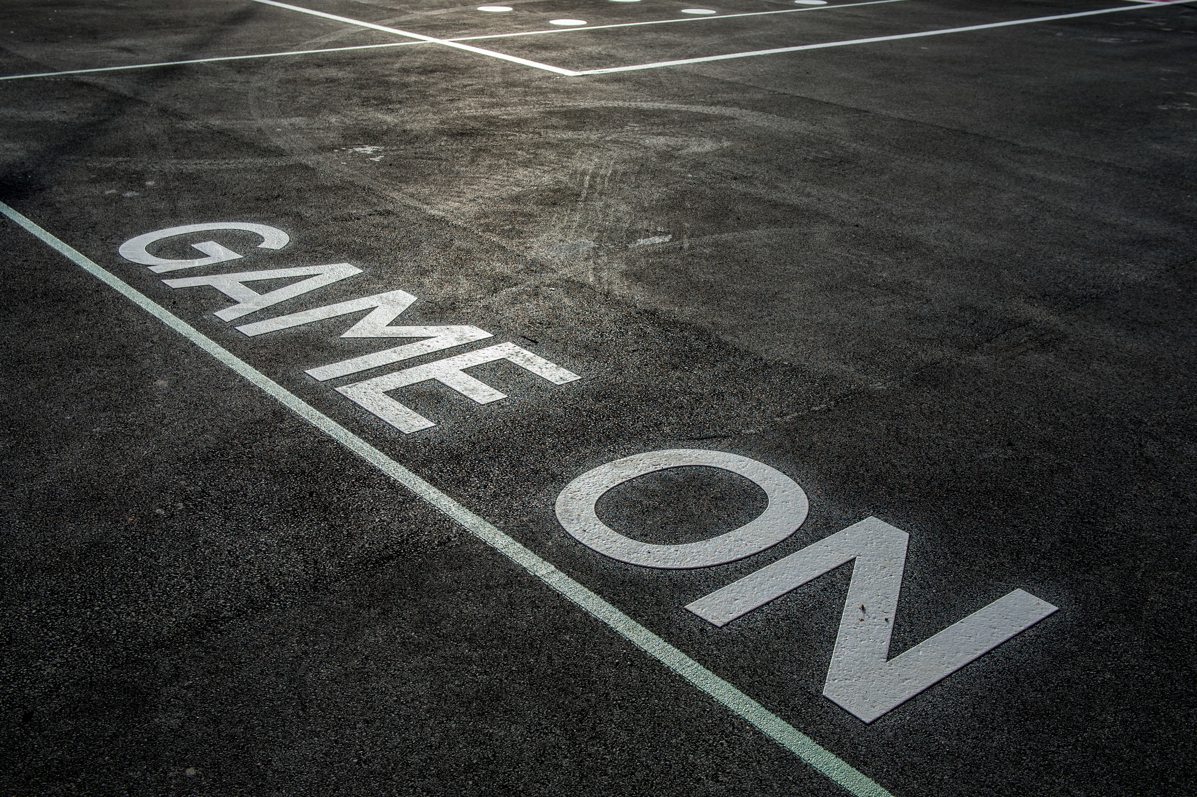 Rubberised surface in a play area