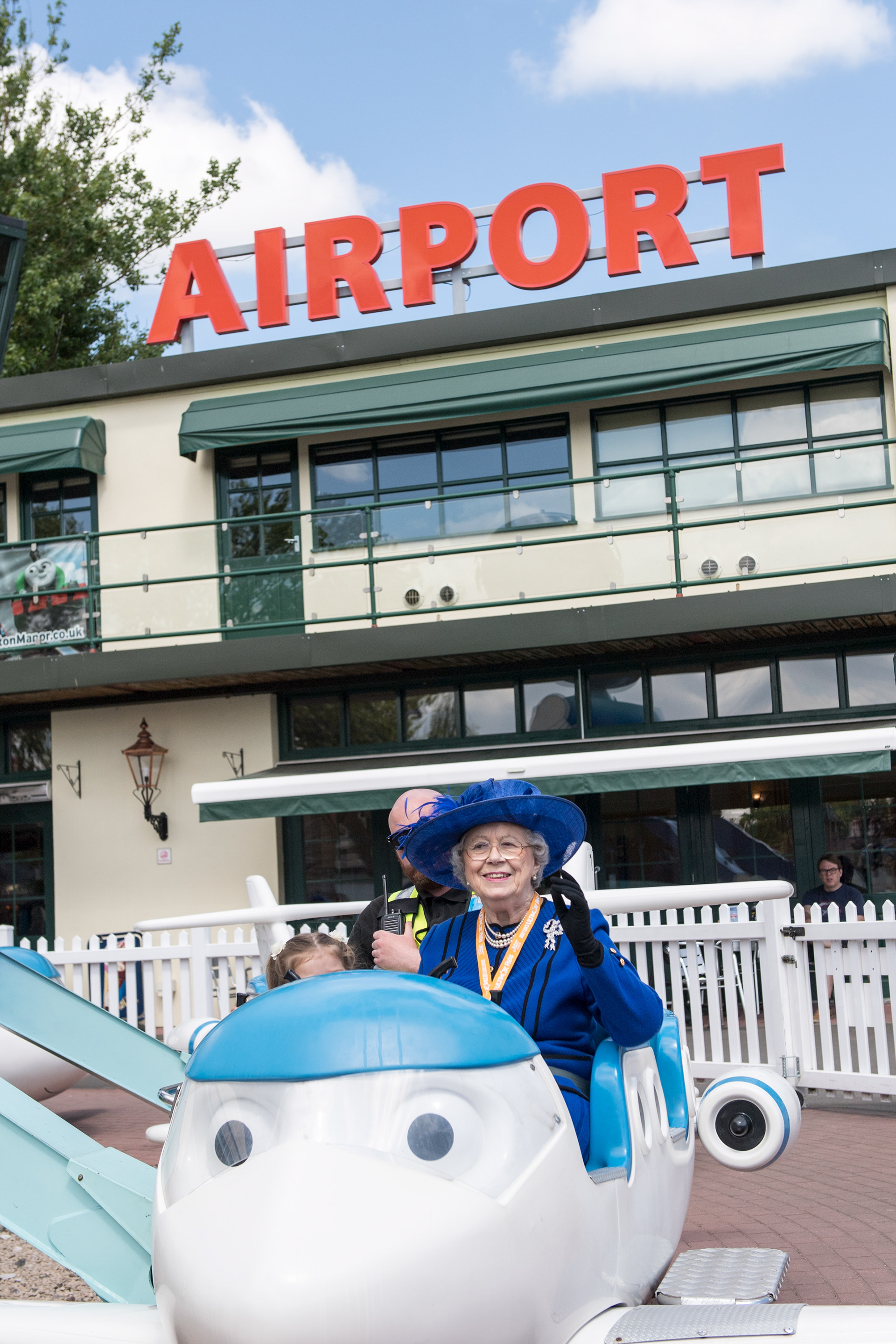 HRH lookalike for a PR shoot at Draytom Manor Park