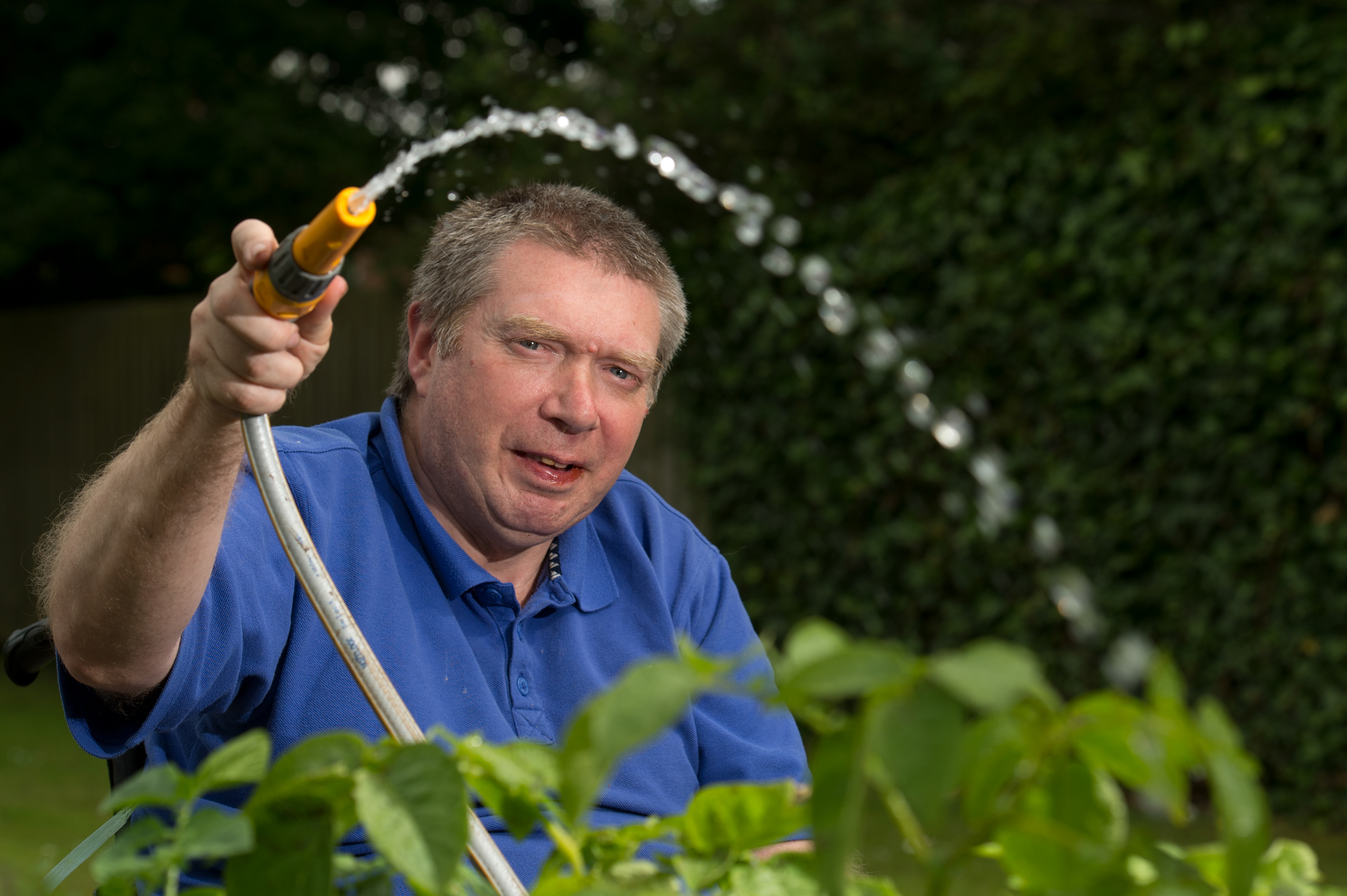 A resident at Disability Action