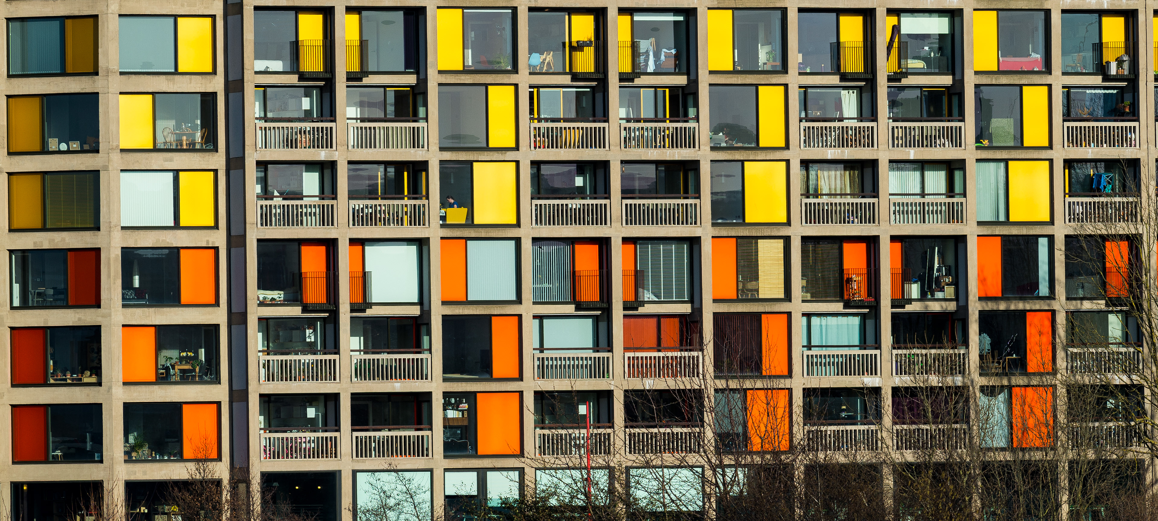 Urban Spalsh, Park Hill flats, Sheffield, an example of Brutalist architecture