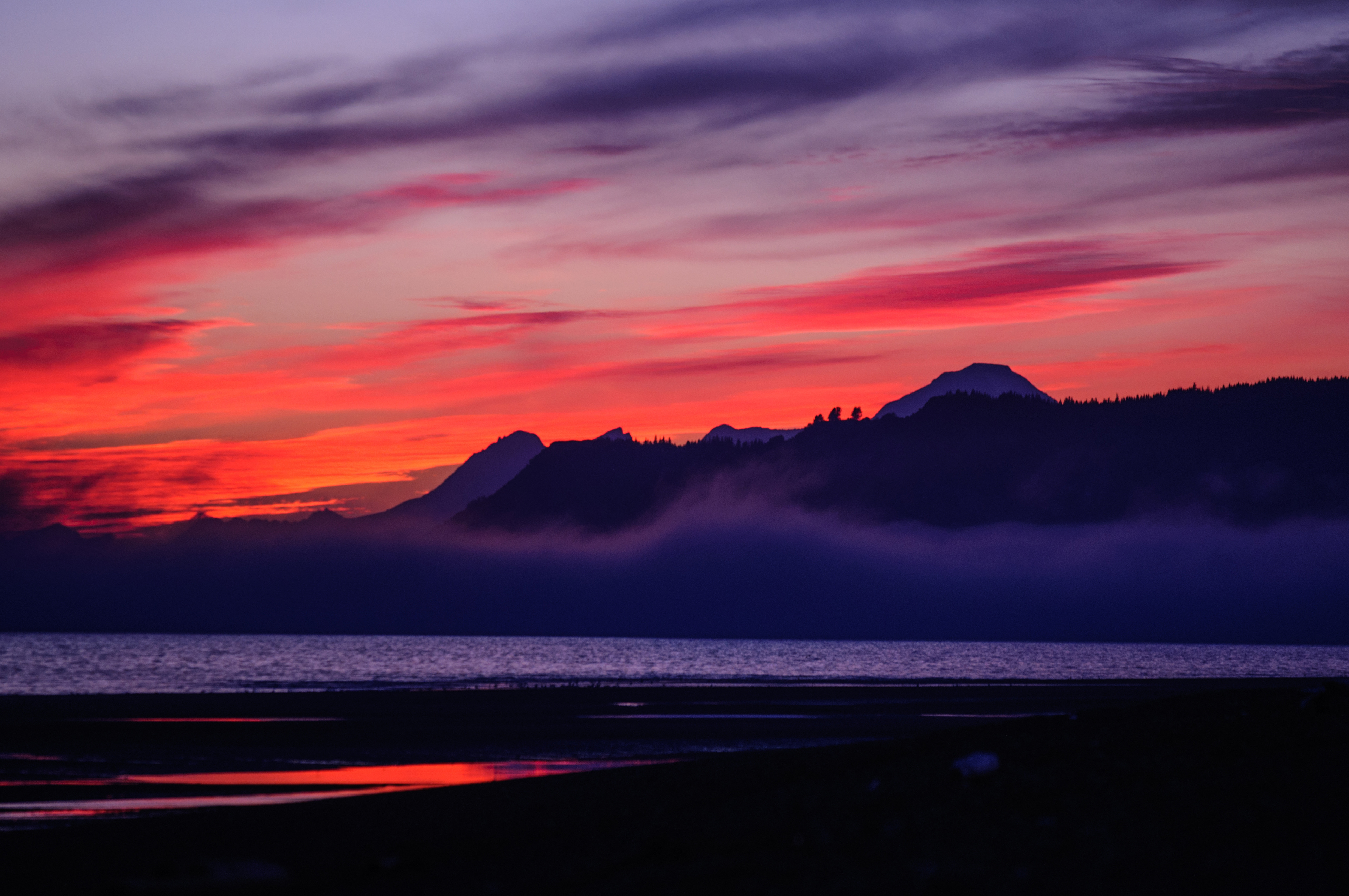 Sunset colors, Homer, Alaska