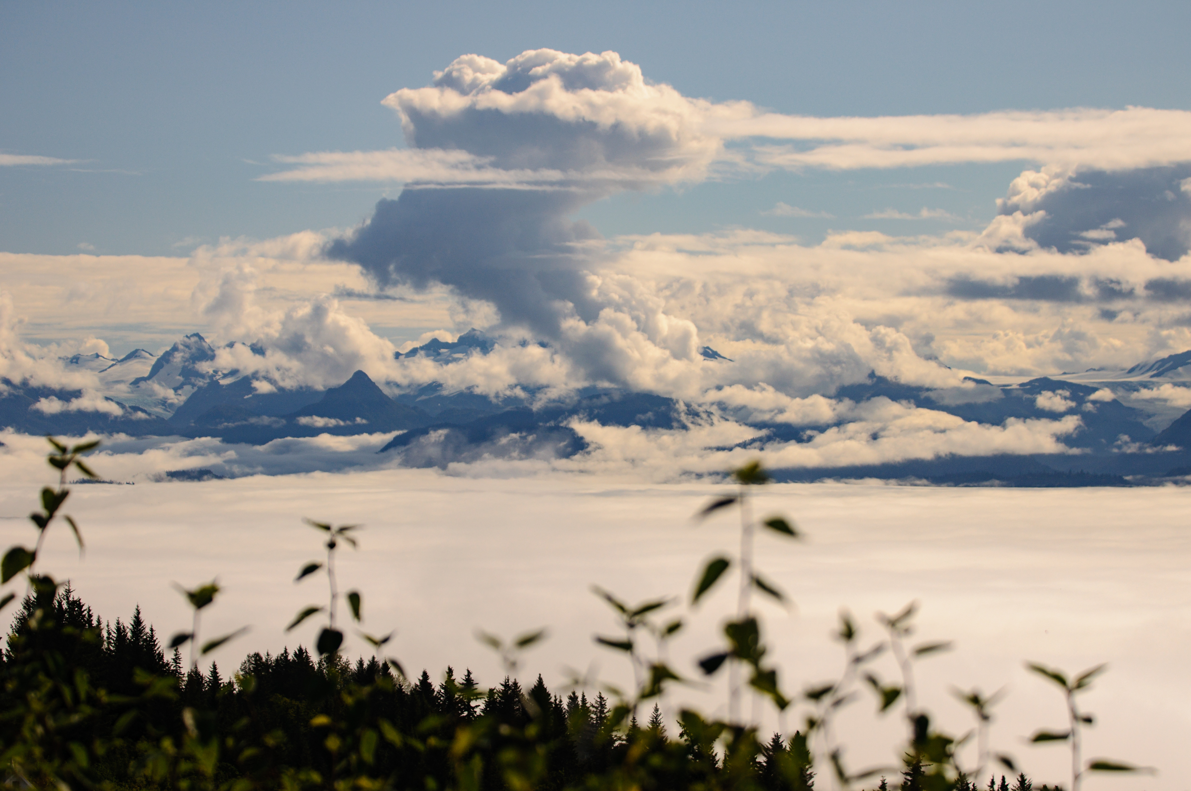 Mountains and clouds, Homer, Alaska