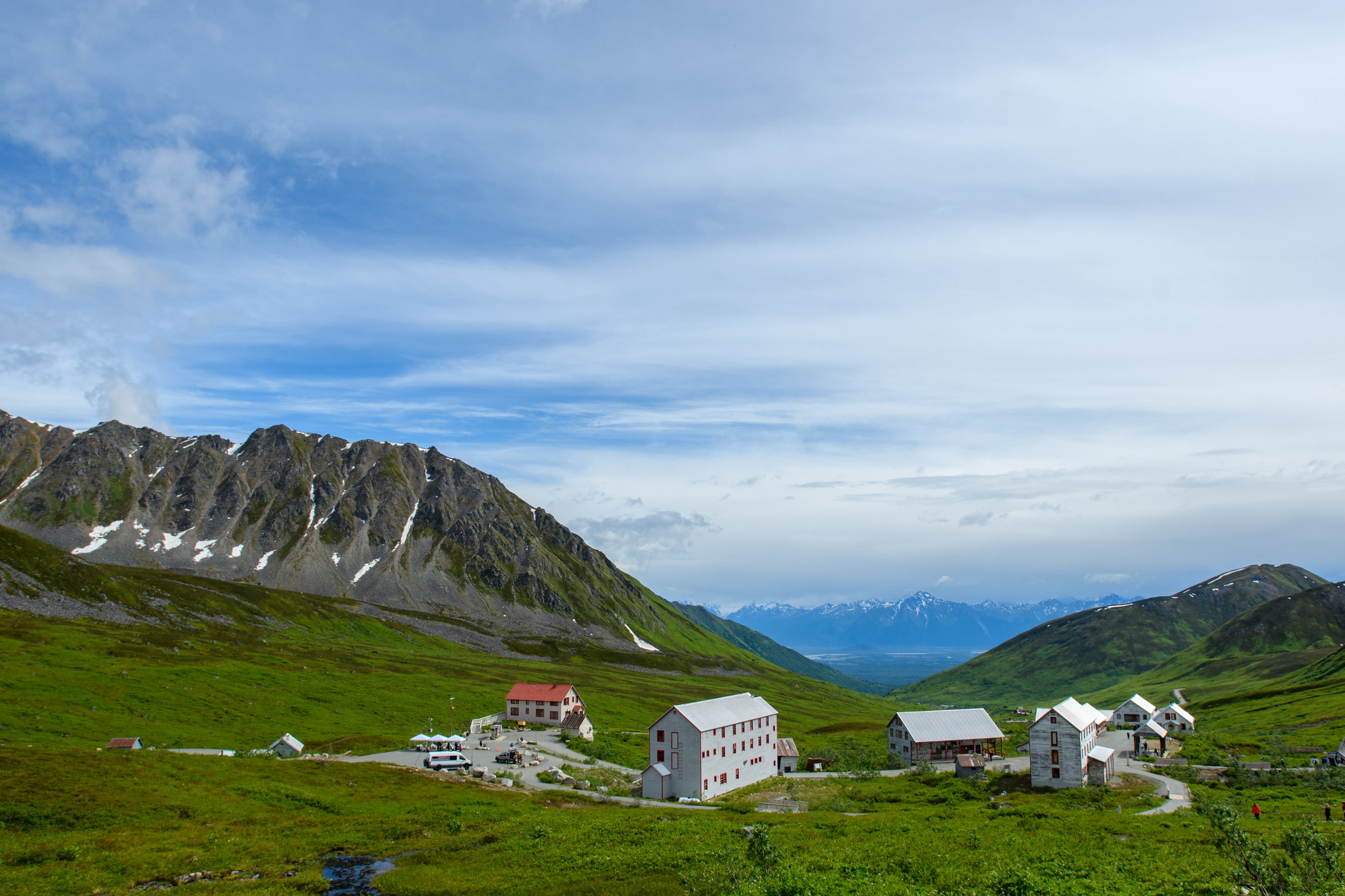 Looking over Independence Mine, Hatcher Pass, Alaska