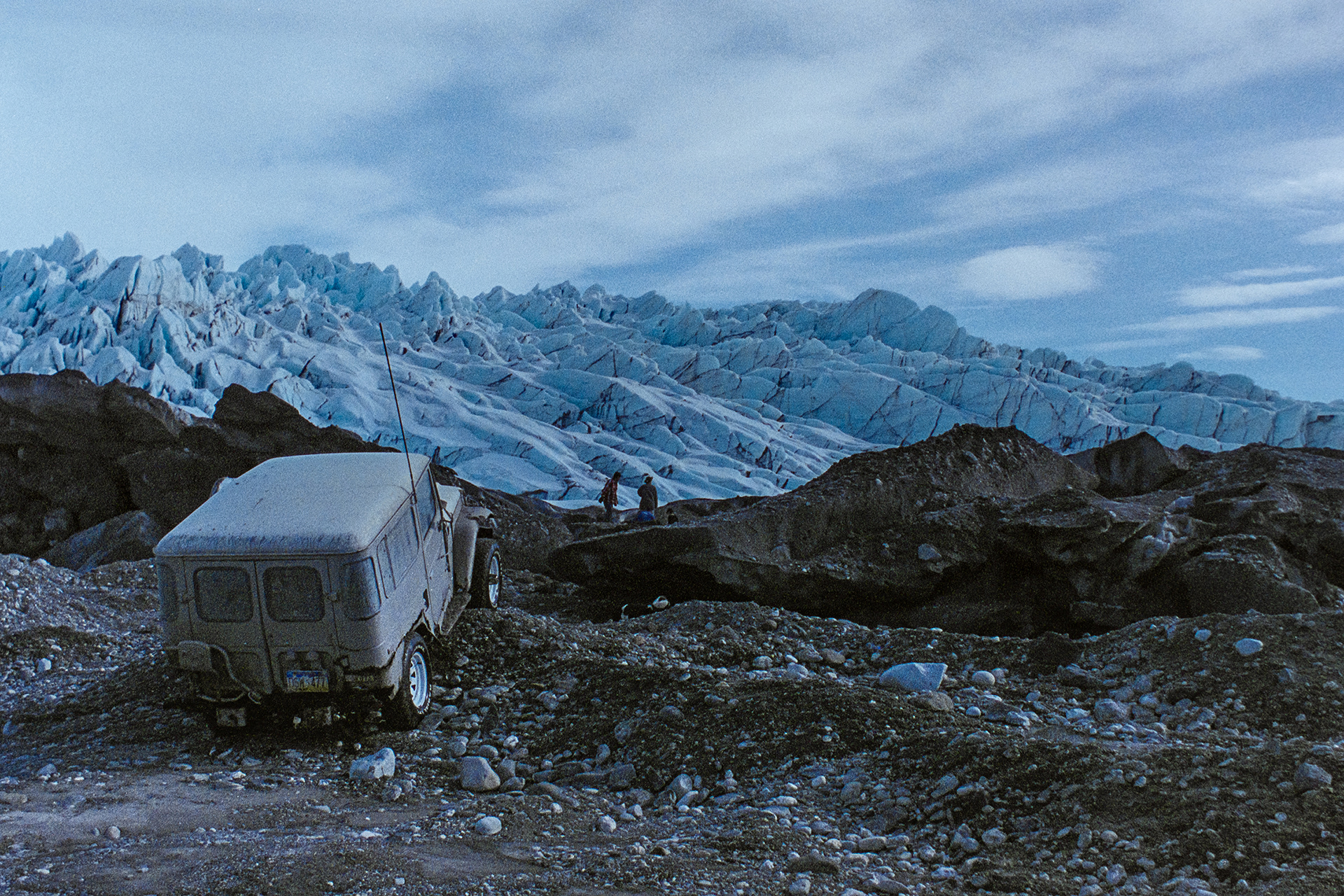1977 FJ40, in front of Knik Glacier, Mat-Su Valley, Alaska