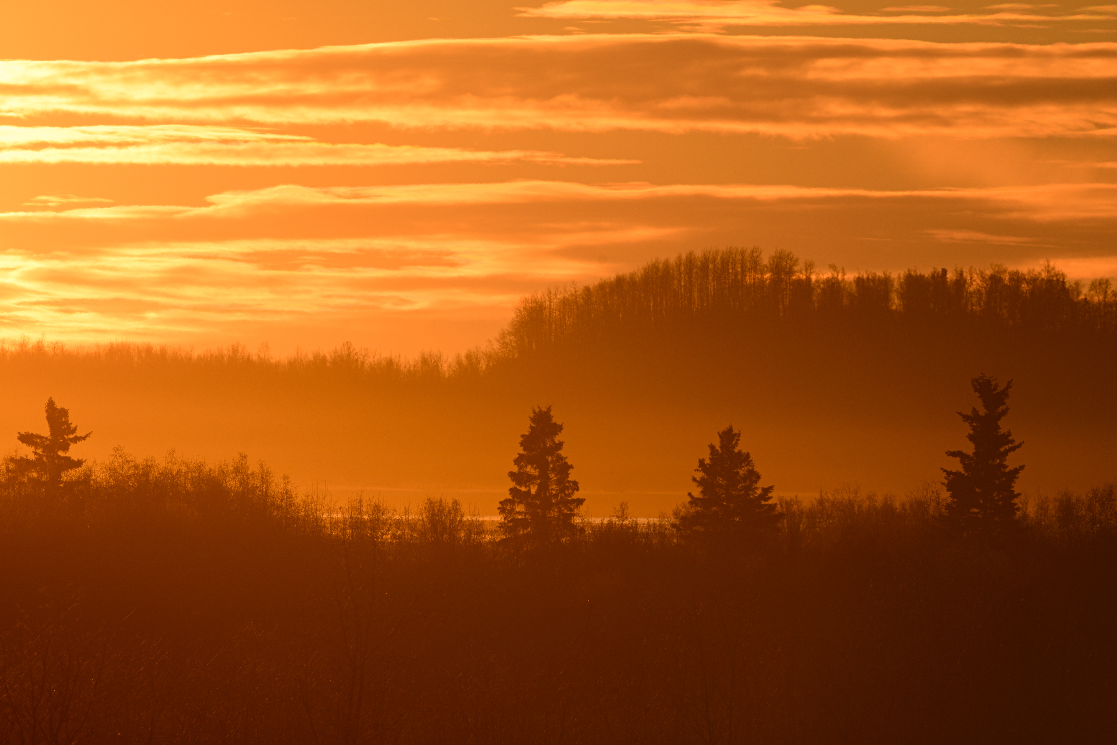 Sunset, Reflections lake, Mat-su Valley, Alaska
