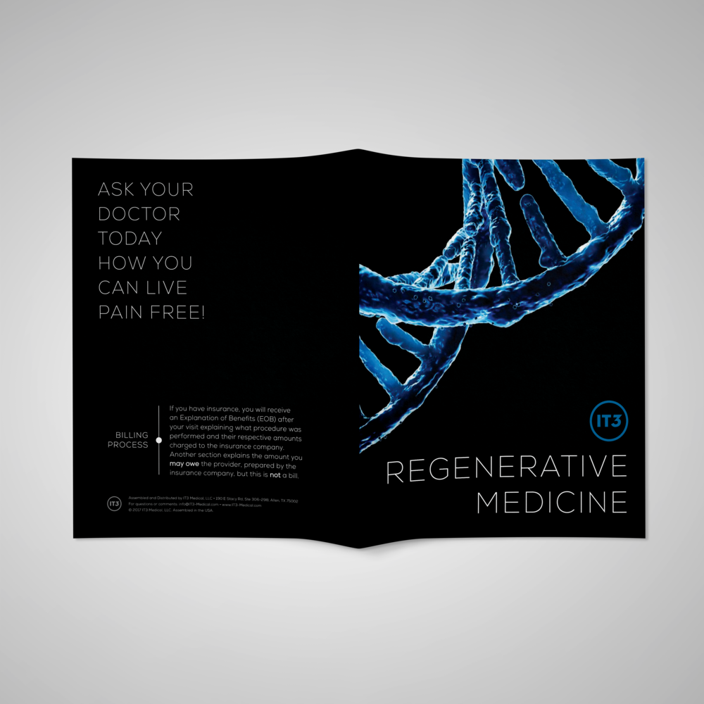 Bi-fold brochure design for healthcare company