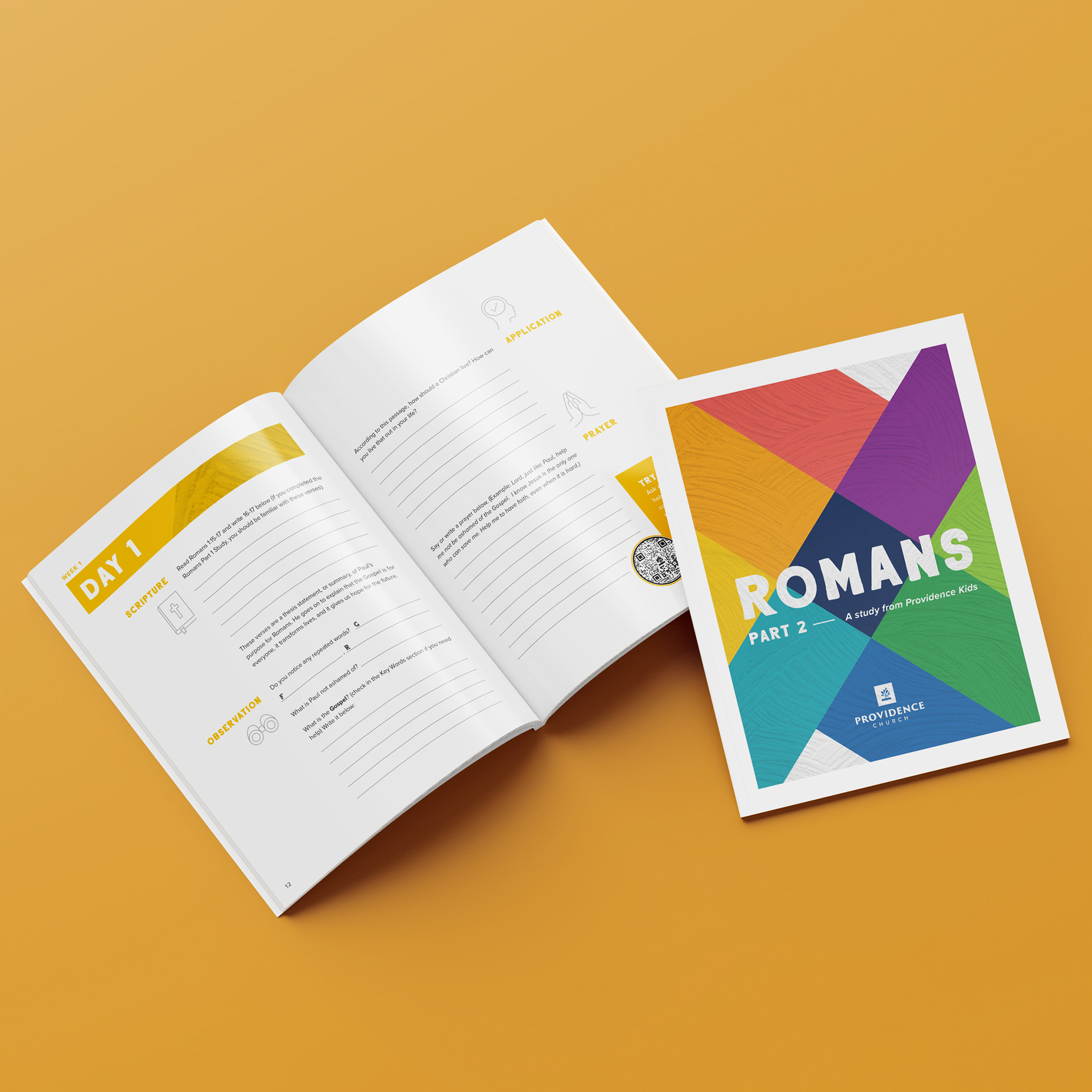 Romans study guide & workbook for kids