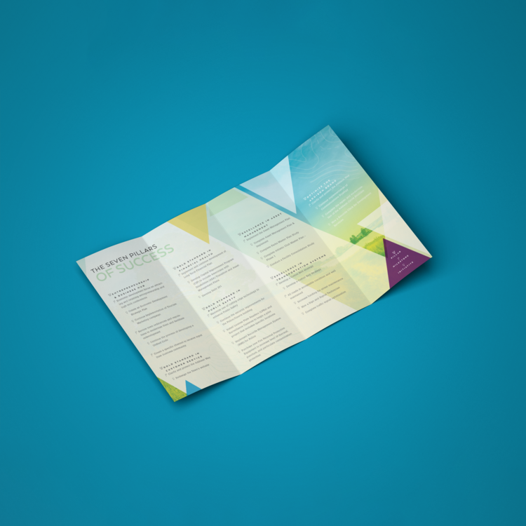 Double gate fold brochure for municipal strategic initiatives