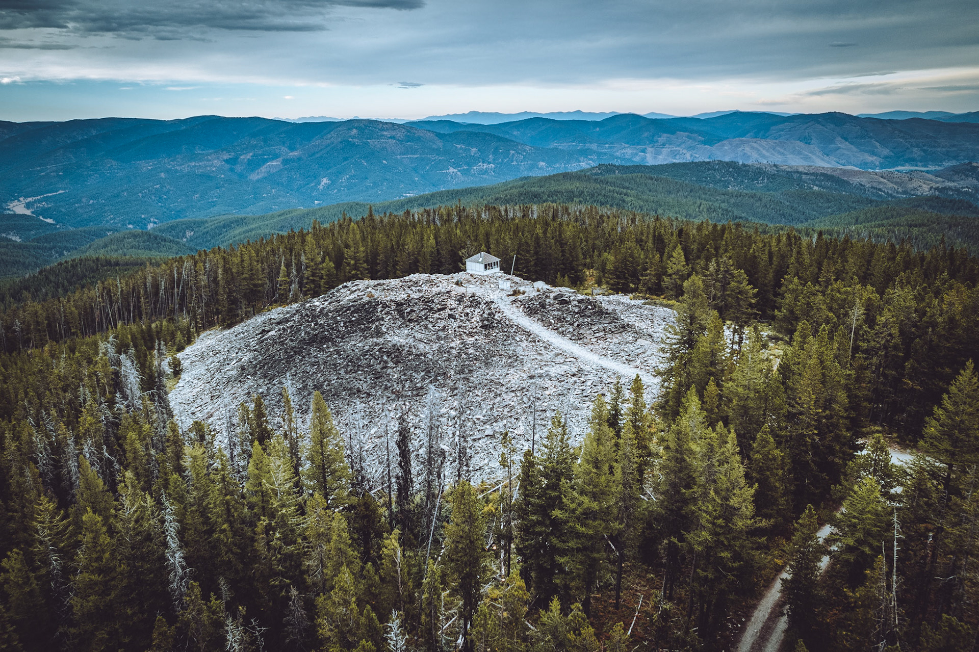West Fork Butte Lookout, Montana.