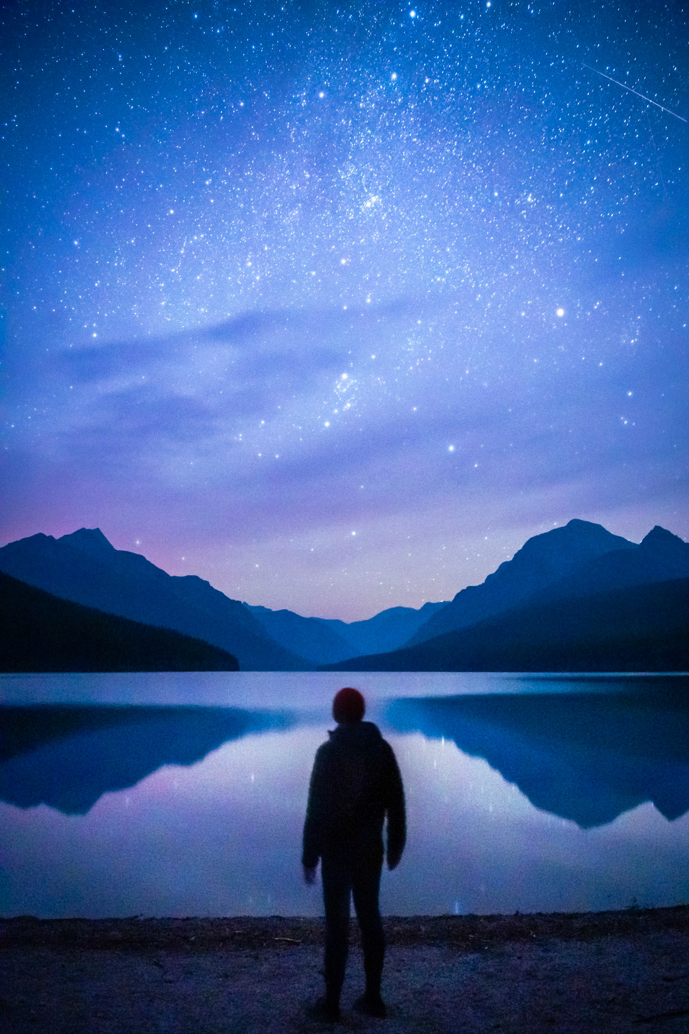 Bowman Lake. Glacier National Park.