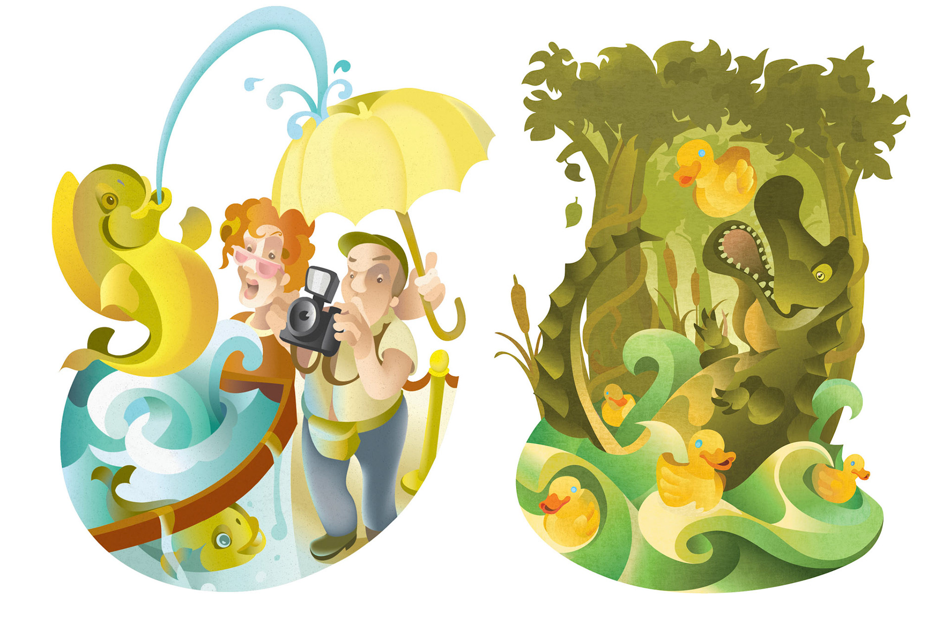 Spot from 'Freaky Facts' and commissioned work.