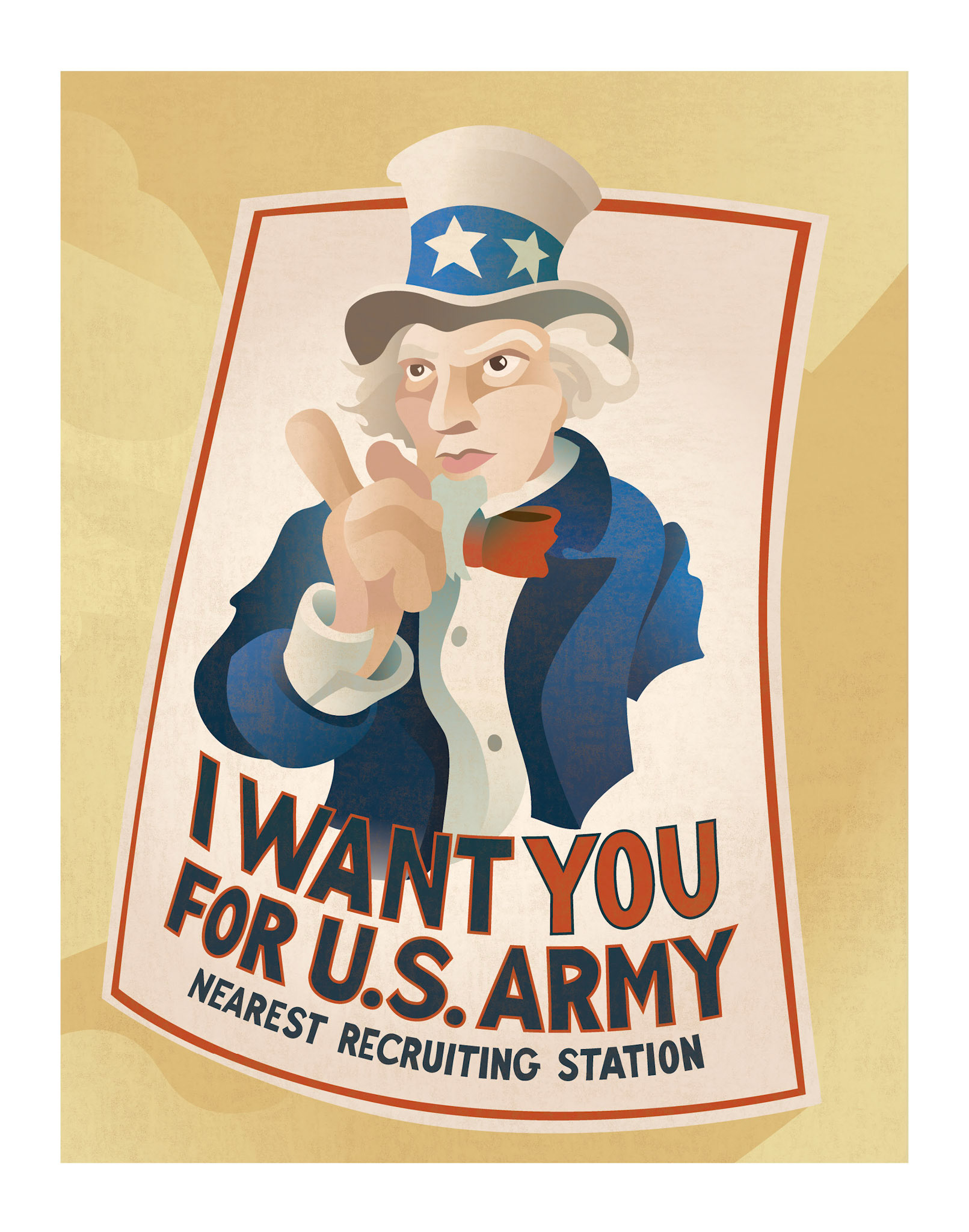 Uncle Sam. 'American Symbols' series.