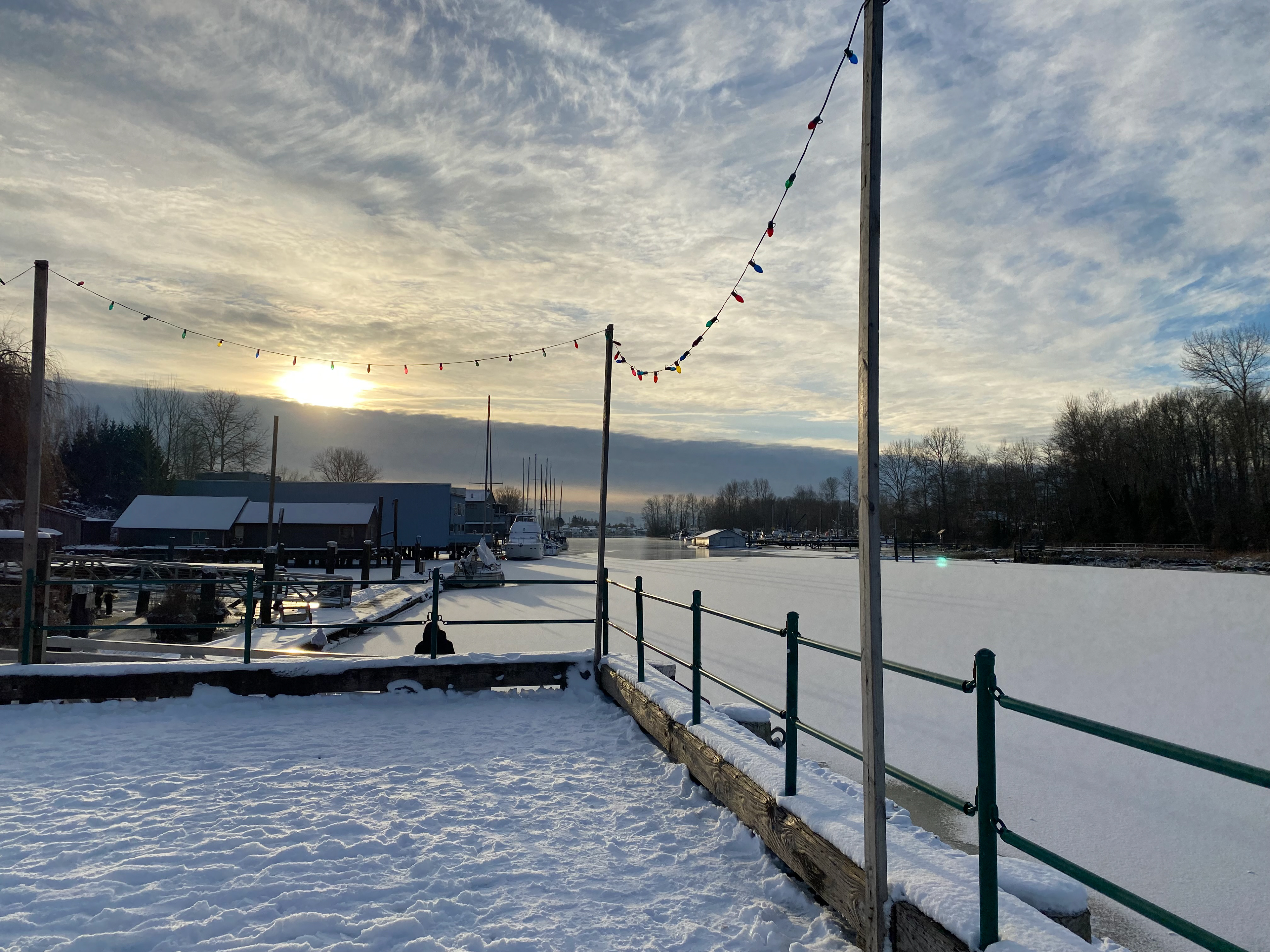 Wharf in Snow - December 2021