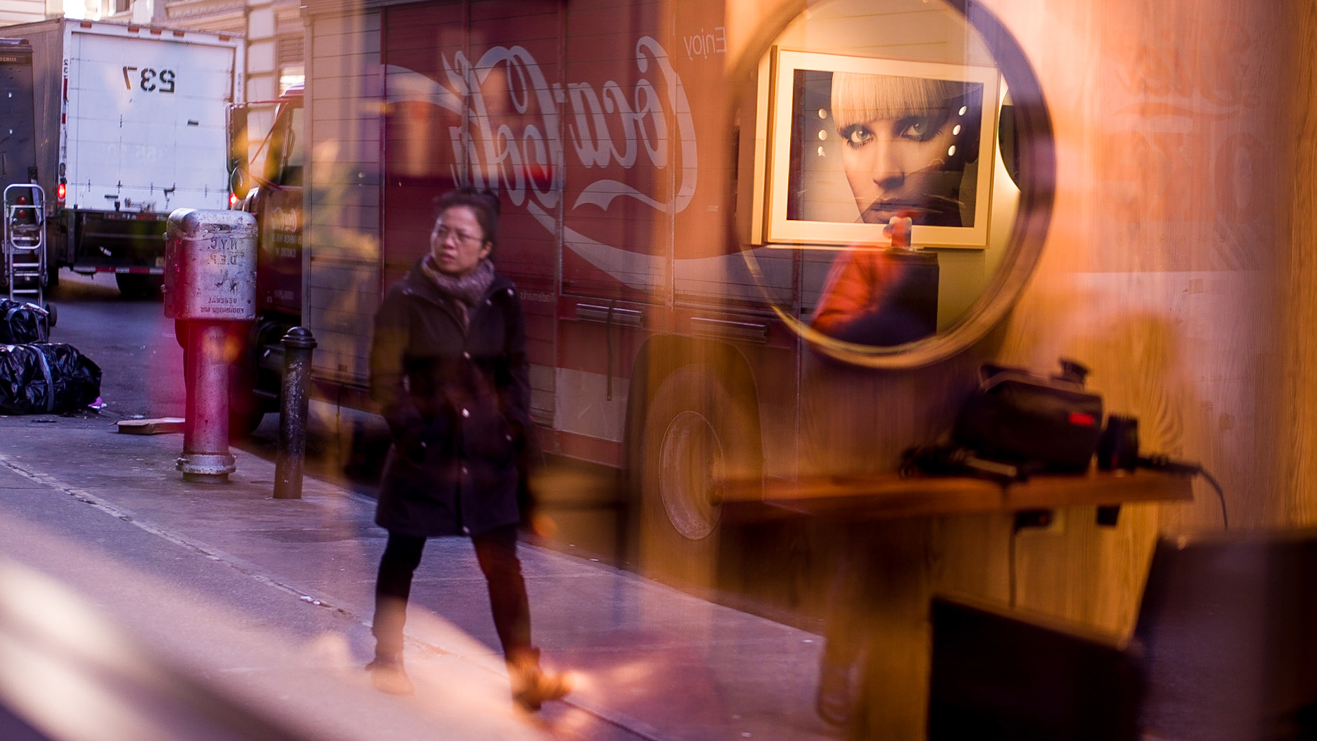 New York, NY. One of my "reflections" street photos from 2016. See the video here: https://www.youtube.com/watch?v=Sm-asrzTe-M
