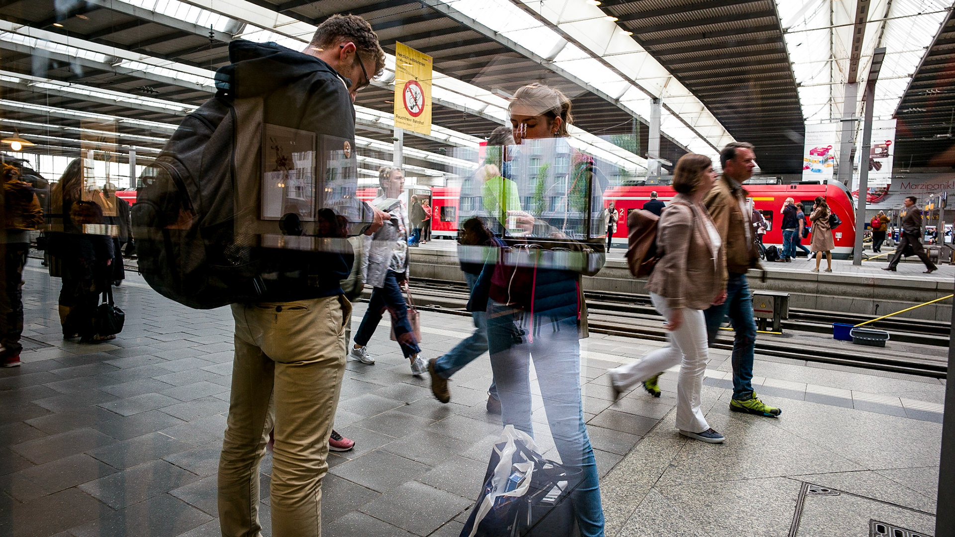 Hauptbahnhof (Central Station). Munich, Germany.
