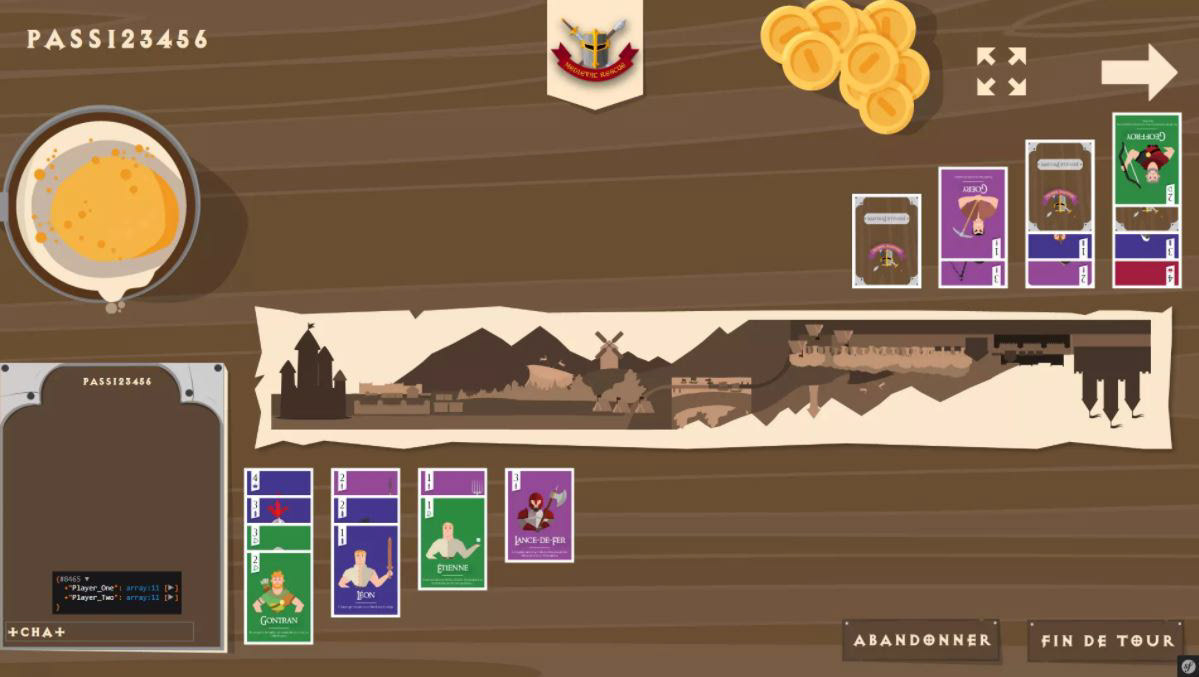 Carte plateau + Design du jeu en ligne