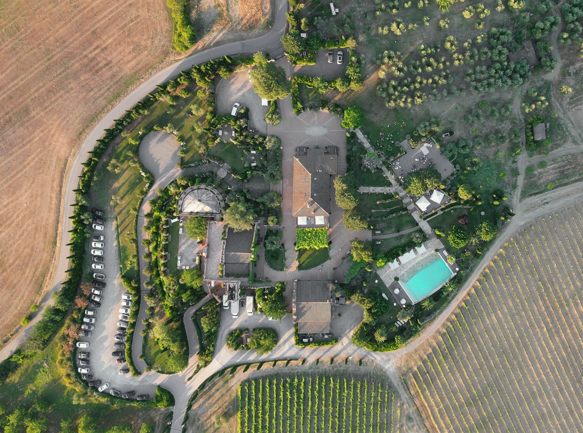 Drone footage for an Italian wedding