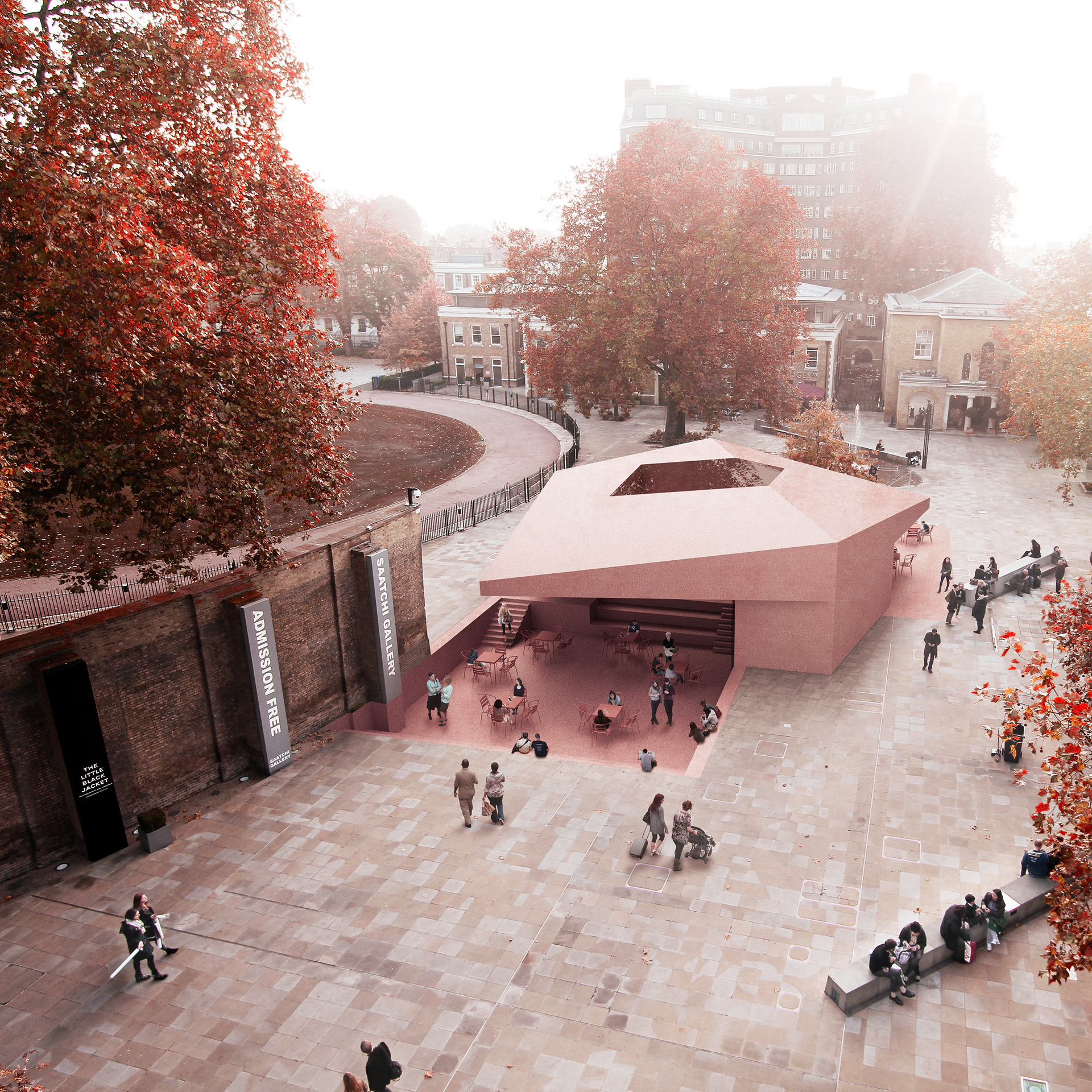 Cadogan Cafe London, Duggan Morris Architects, Lead artist @Forbes Massie