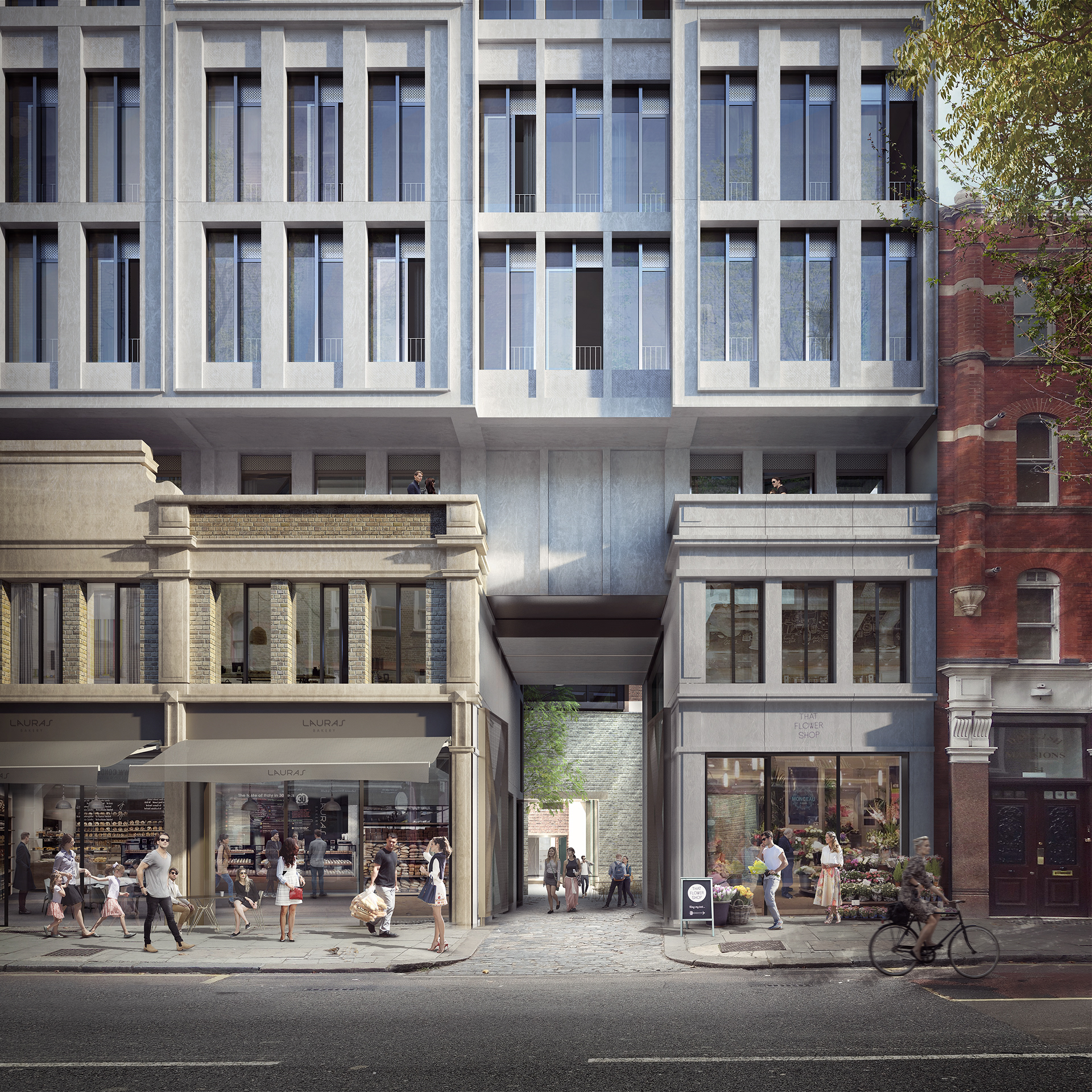 Panther House, London, AHMM Architects, Lead artist @Forbes Massie