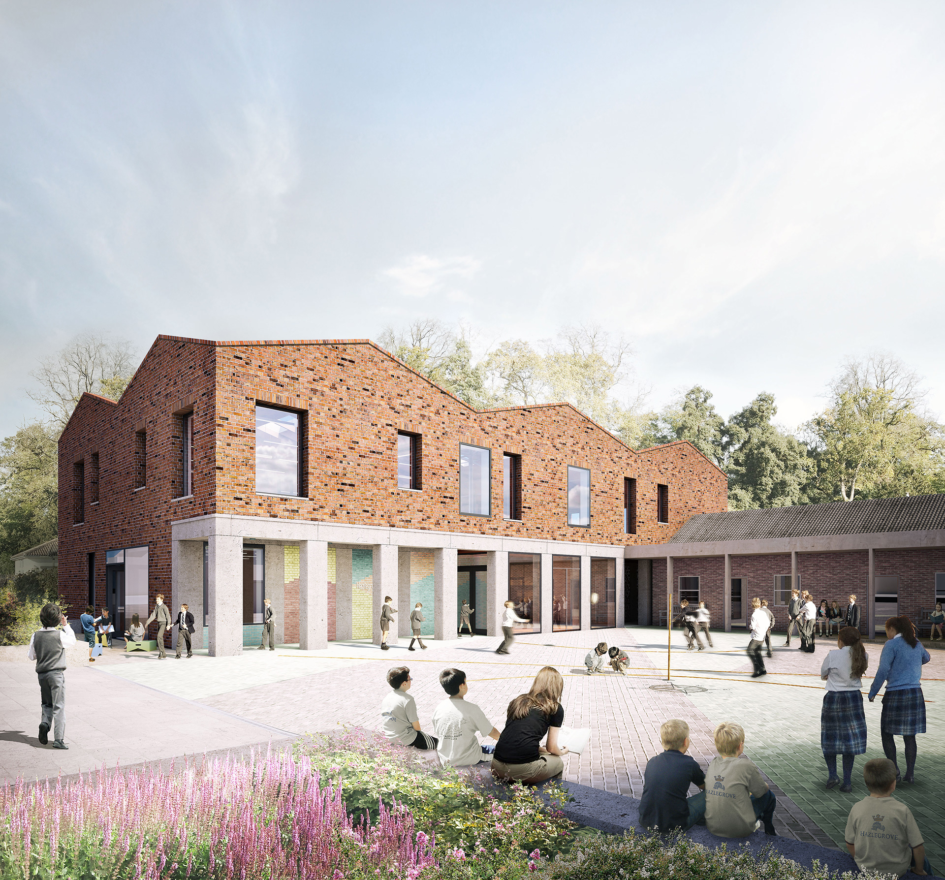 Hazlegrove Preparatory School, Feilden Fowles Architects, Lead artist @Forbes Massie