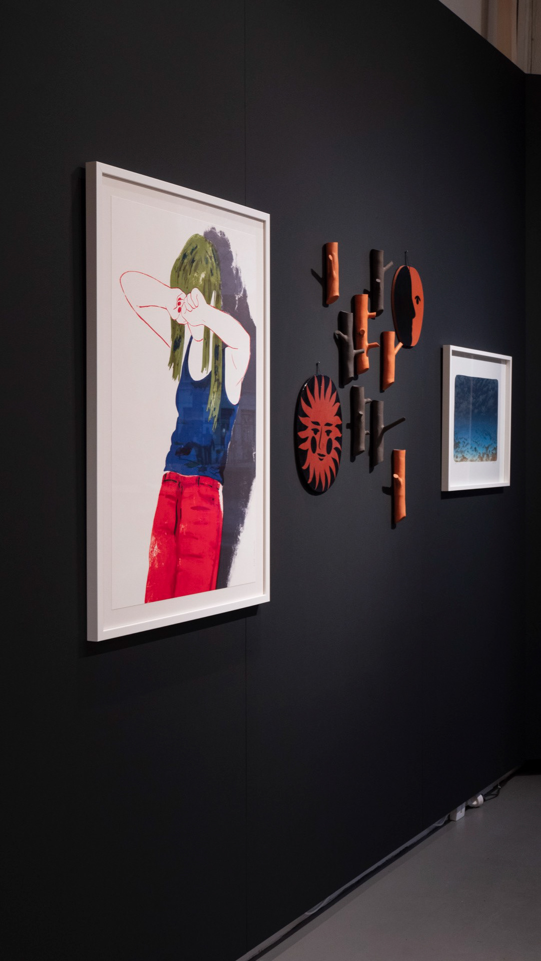 Lithographies : Fille aux cheveux verts (Françoise Pétrovitch), Nuage V (Mélanie Delattre-Vogt)