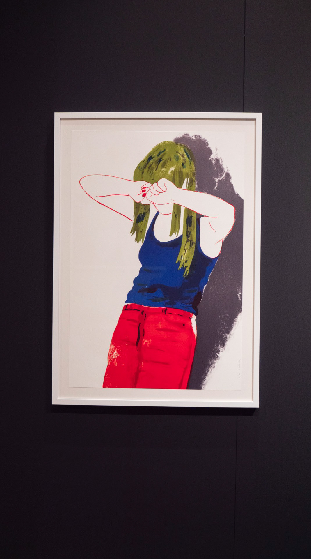 La Fille Aux Cheveux Verts, lithographie originale en 7 couleurs (Françoise Pétrovitch)