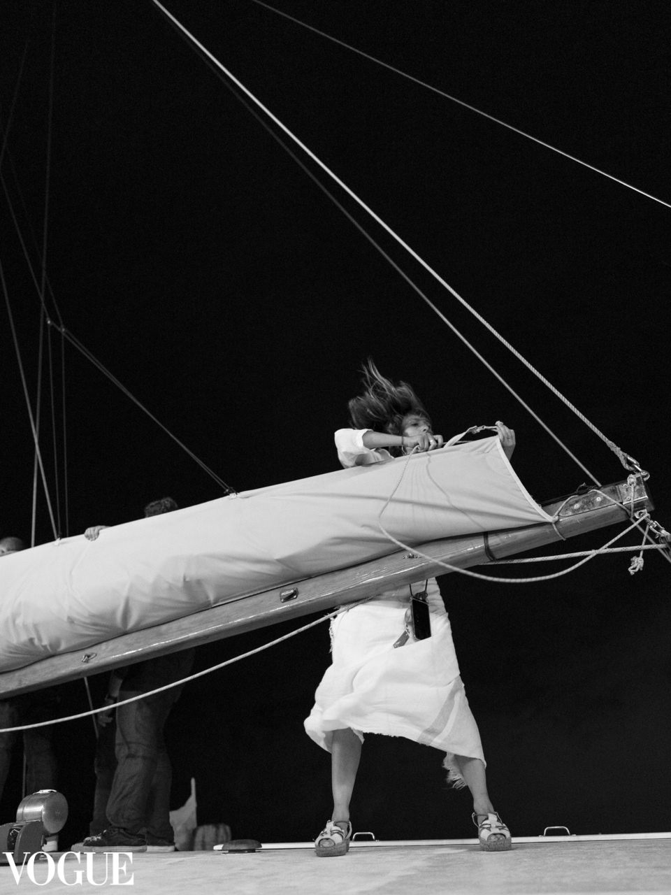 Sibylle before the thunderstorm.