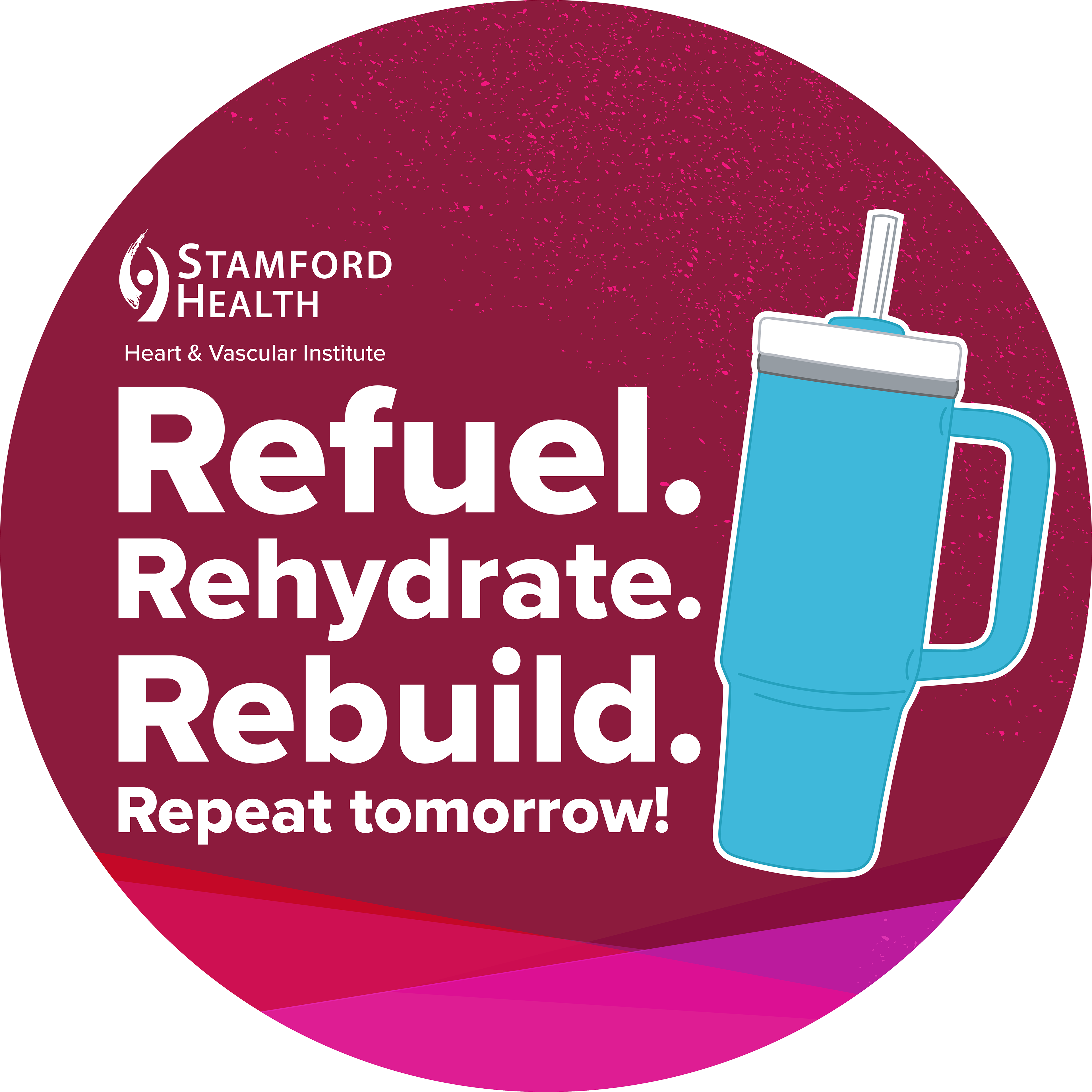 Decal Sticker Concept for New Canaan YMCA x Stamford Health collaboration