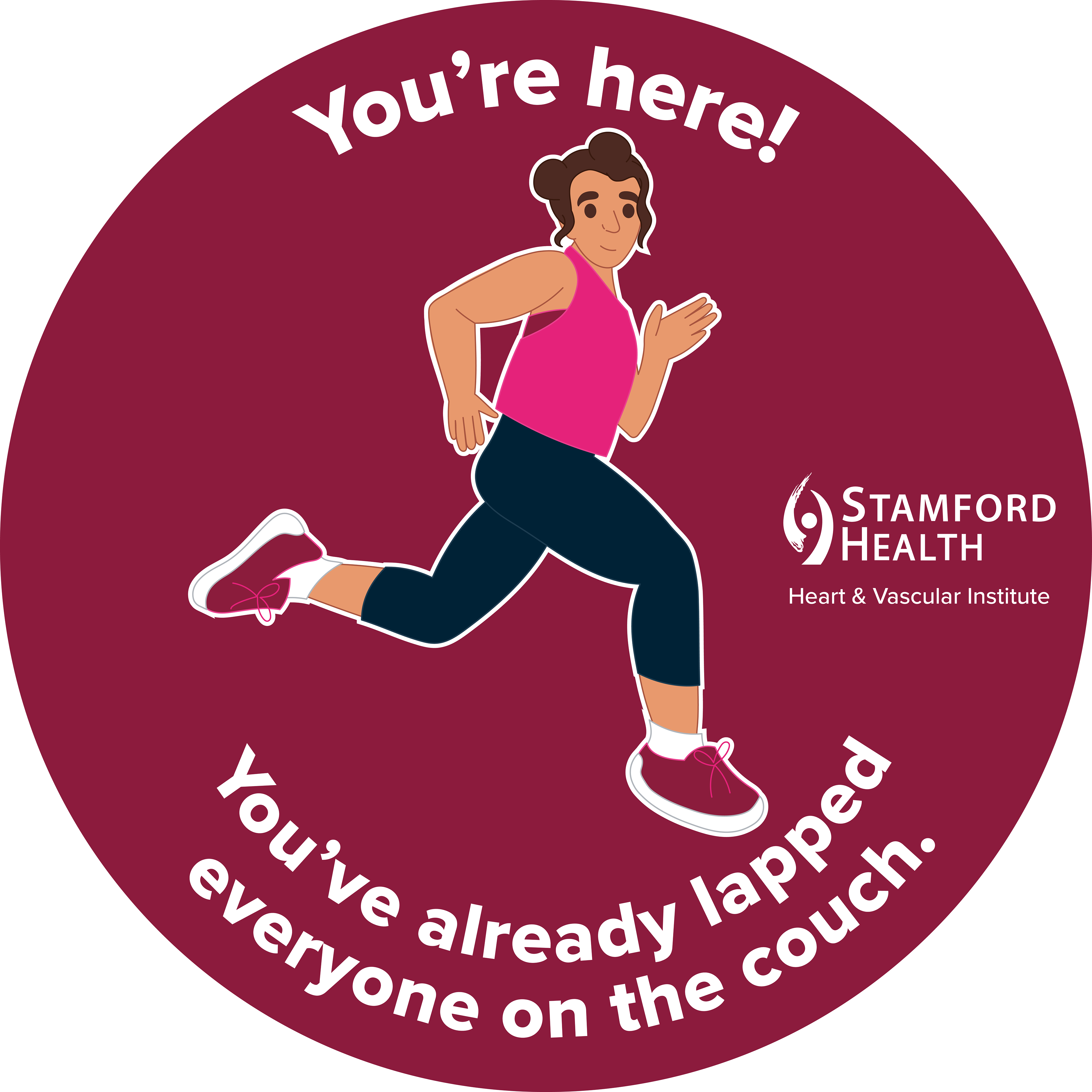 Decal Sticker Concept for New Canaan YMCA x Stamford Health collaboration