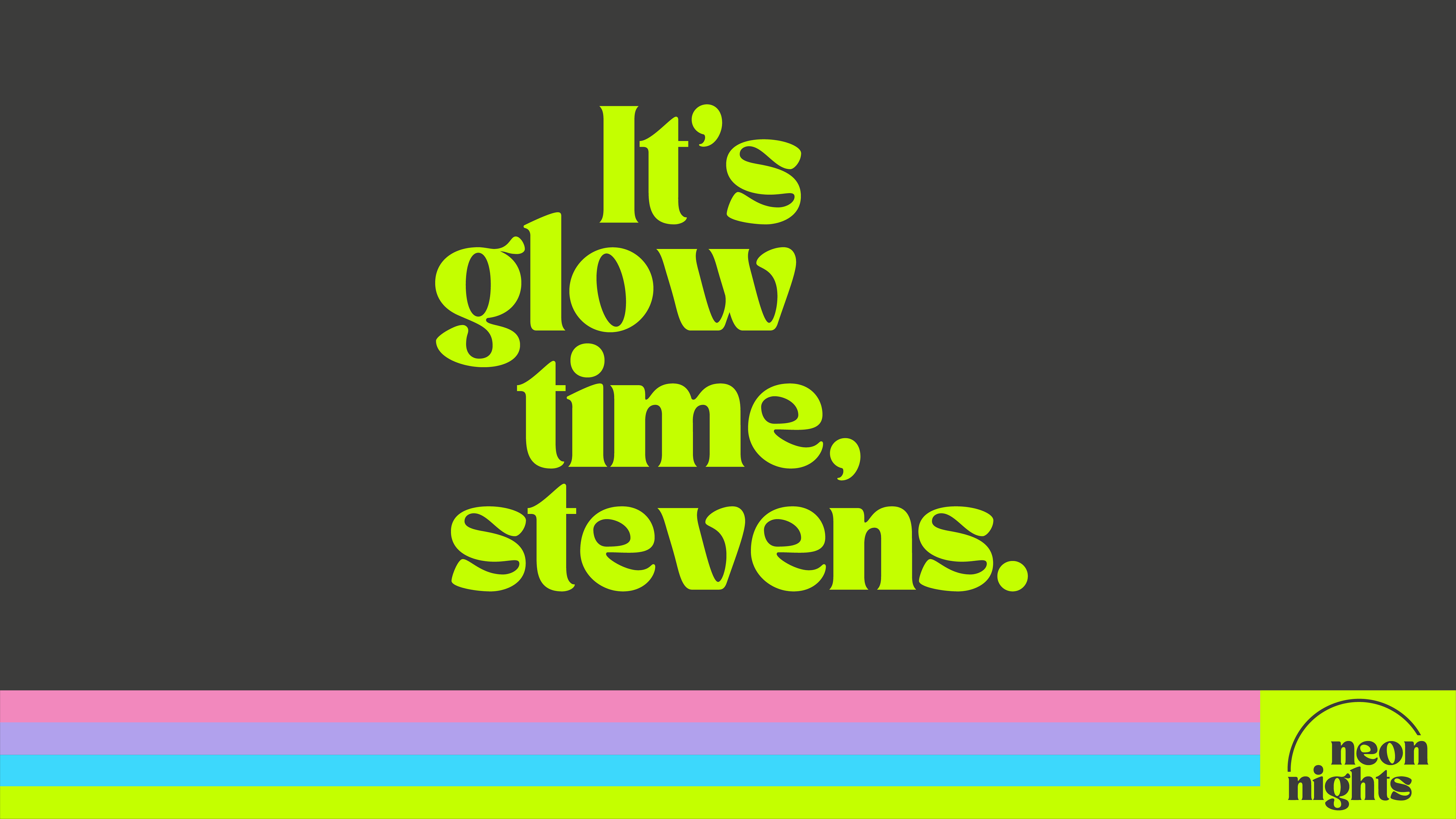 Example slide from my Neon Nights presentation template, designed in Adobe Illustrator