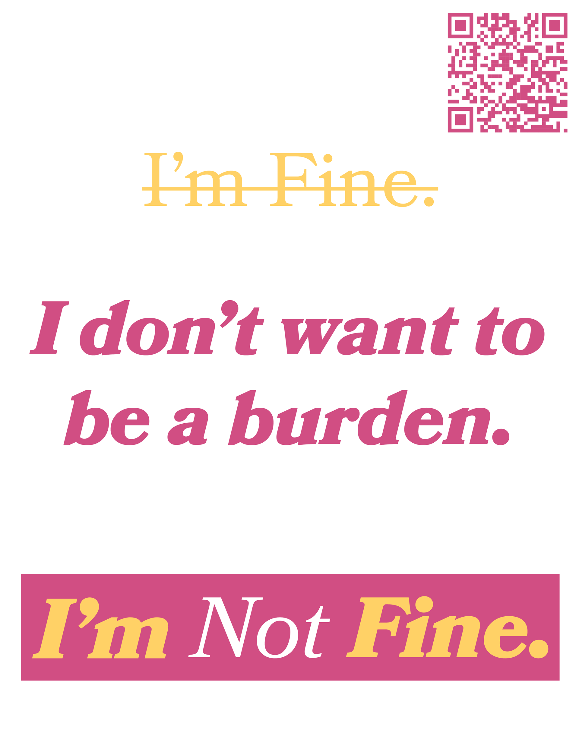 8.5x11" flyer posted around campus to encourage google form responses
