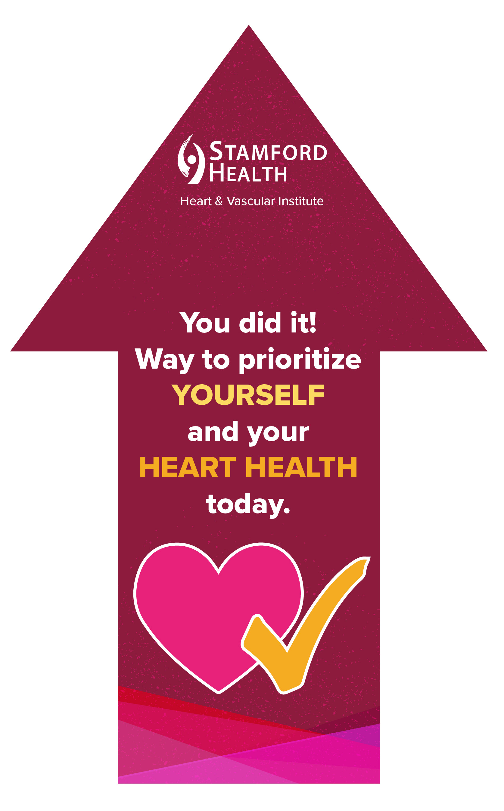 Decal Sticker Concept for New Canaan YMCA x Stamford Health collaboration