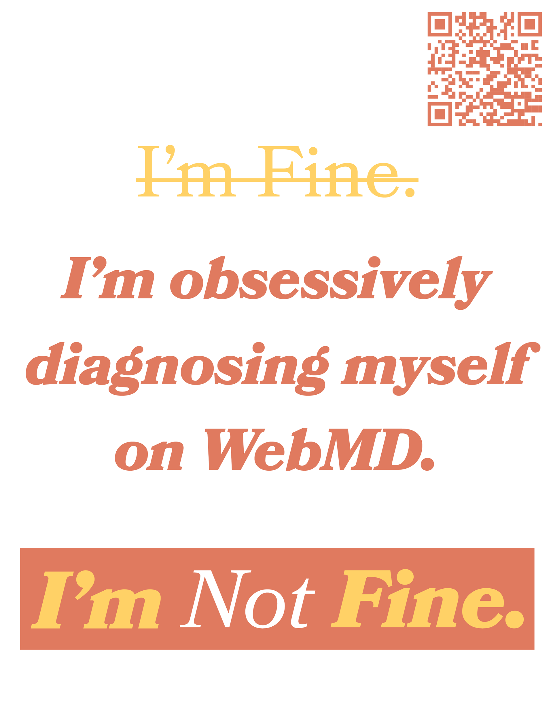 8.5x11" flyer posted around campus to encourage google form responses