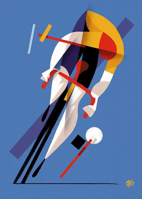 World Athletics Indoor Championships Glasgow 2024  Visual identity and event design inspirations from geometric art and contemporary illustrators and artists