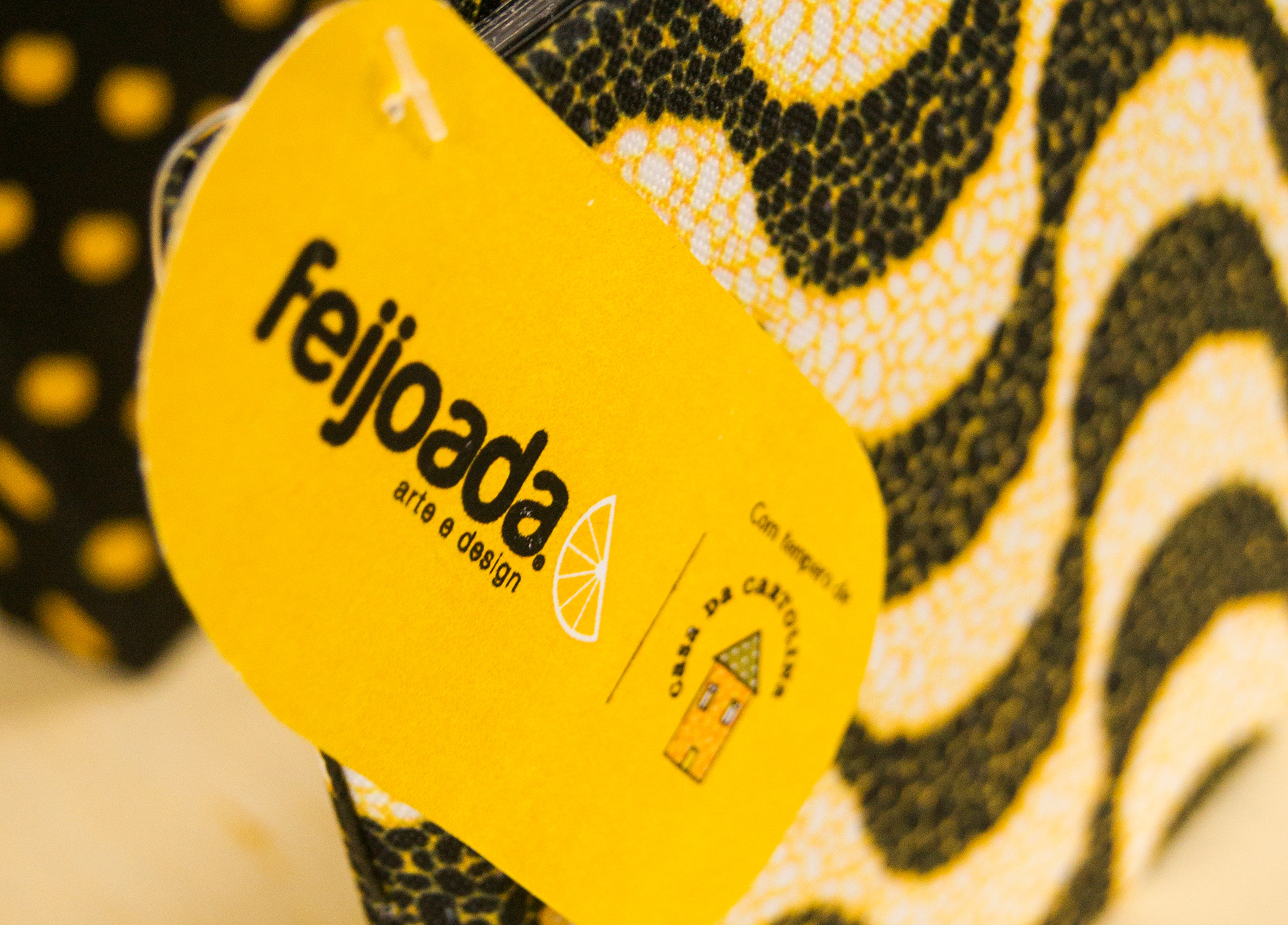 Feijoada Art & Design brand identityfeaturing bold typography, iconography and Brazilian market colours, illustrating feijoada cultural motifs