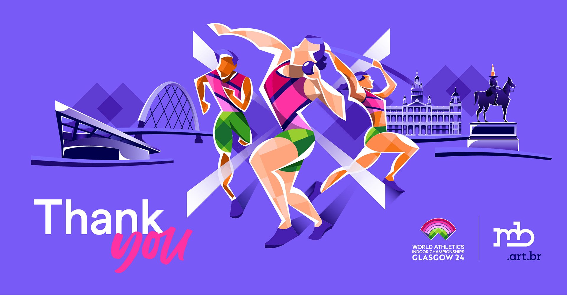 World Athletics Indoor Championships Glasgow 2024  Visual identity and event design