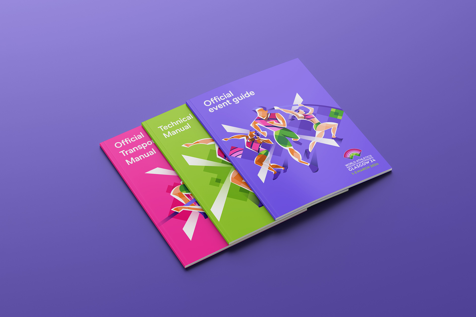 World Athletics Indoor Championships Glasgow 2024  Brand identity and visual language for brand collaterals and communications design