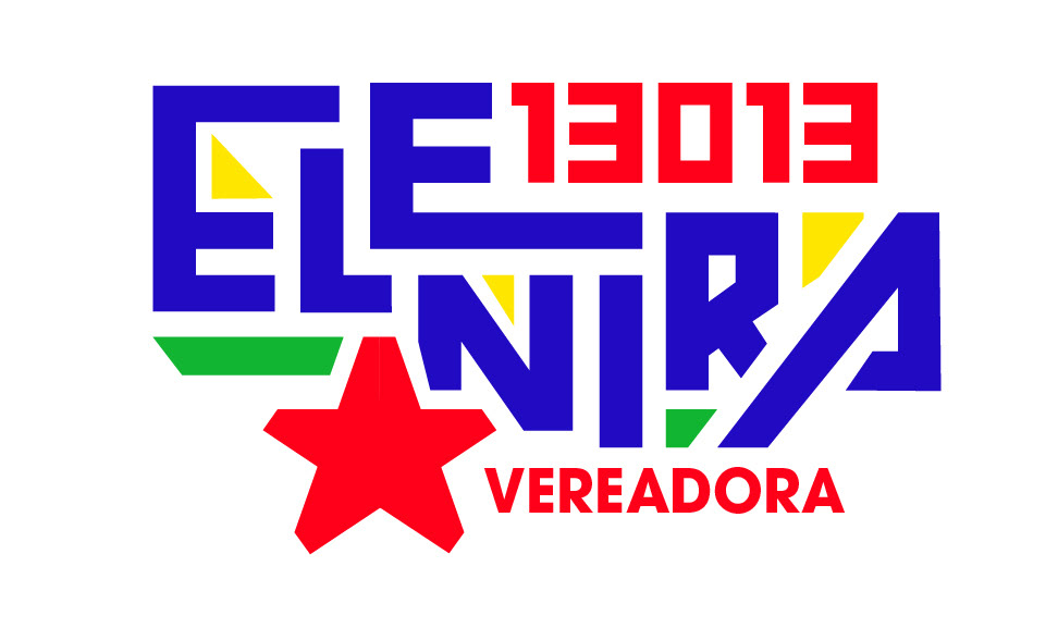 Wordmark design  and visual language for Elenira, candidate in Florianopolis council elections, Brazil.
