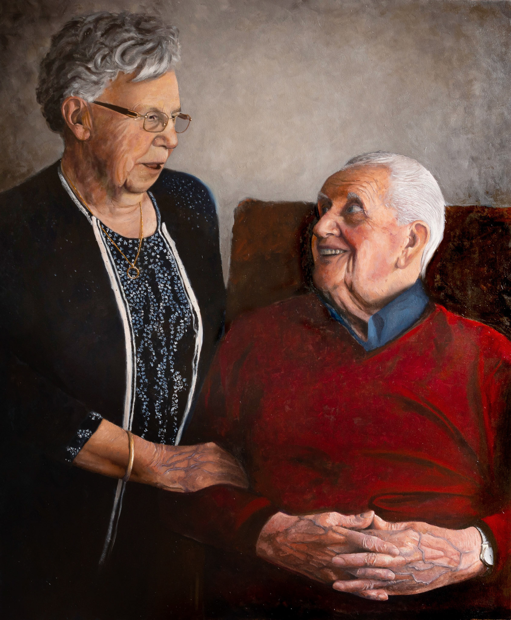Oude liefde. Olie. 100x120. Privecollectie