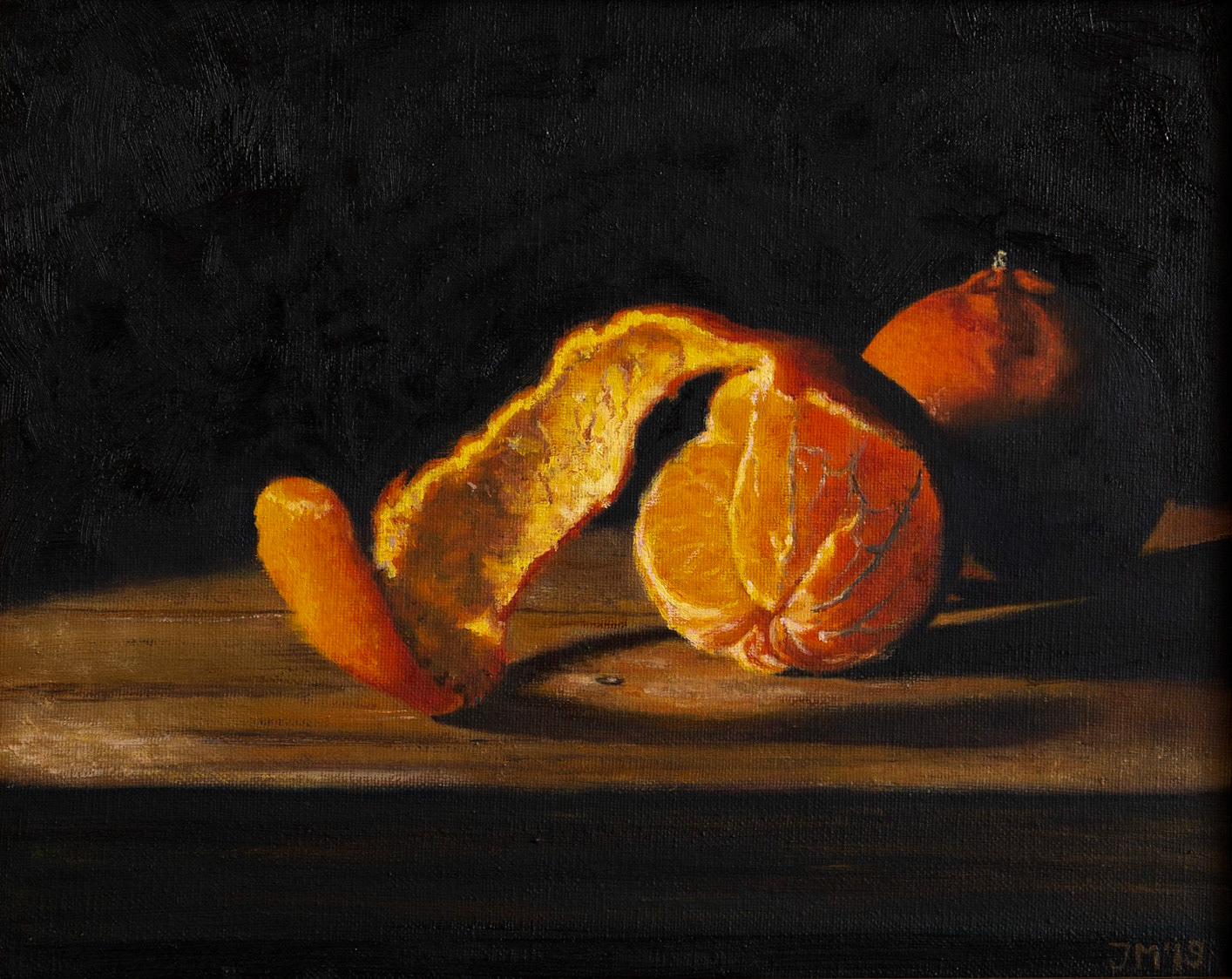 Mandarijnen. 24x30. olie op linnen