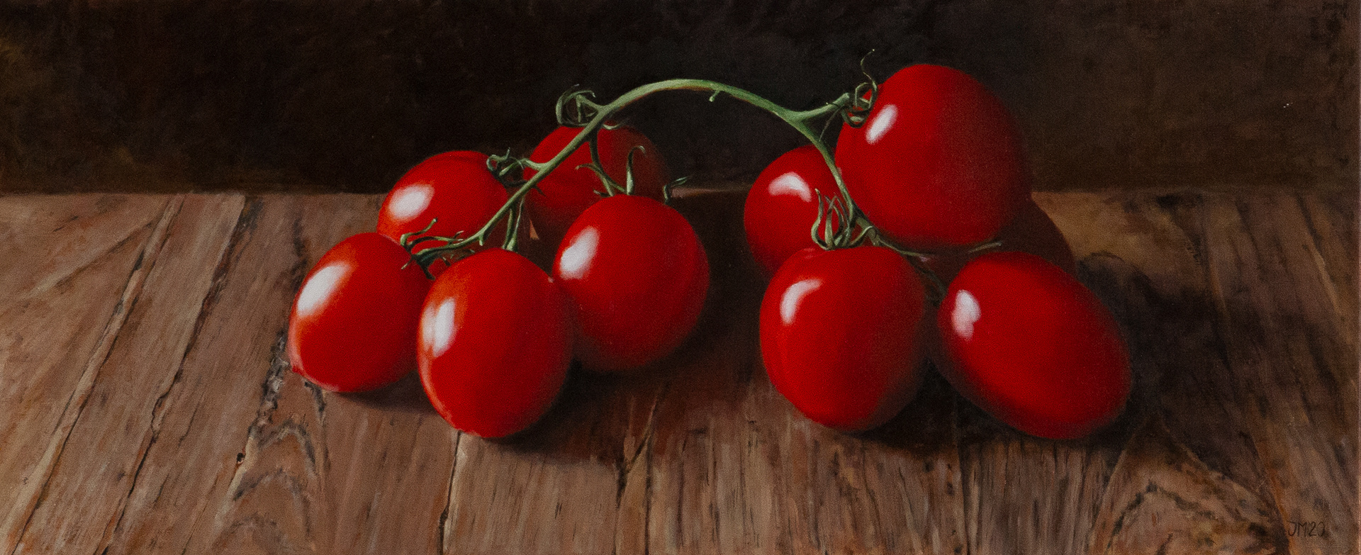 Pomodori. 120x50. oil on linen. 2020