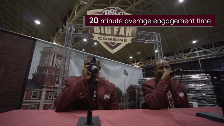 Commentators provided funny play-by-plays of the fans in the combine.