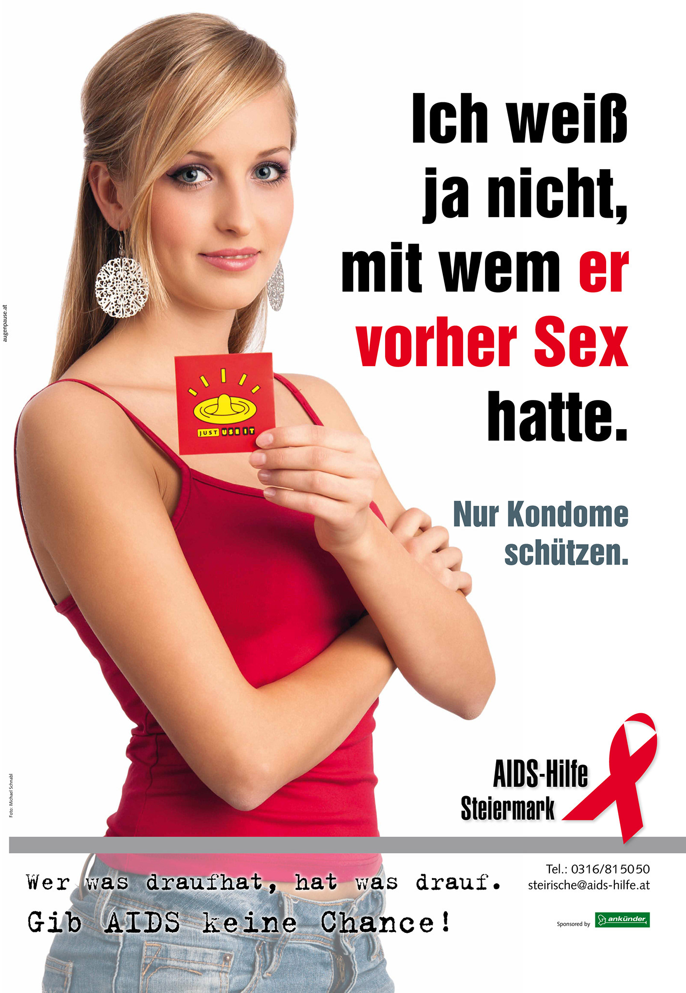 Plakatkampagne für die Aidshilfe Steiermark © Michael Schnabl