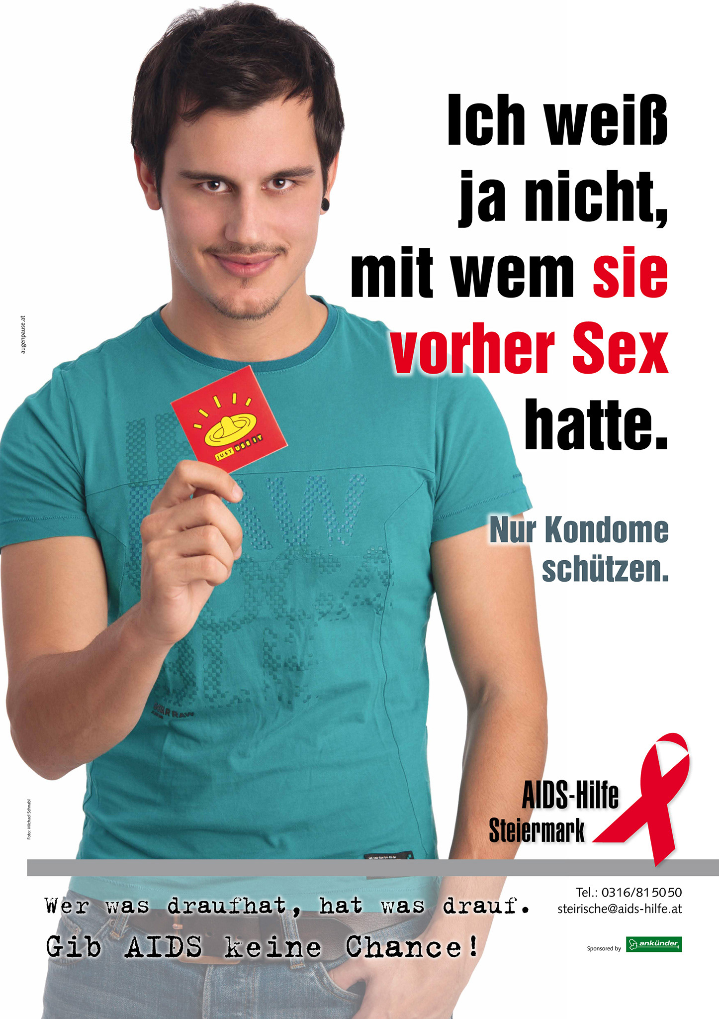 Plakatkampagne für die Aidshilfe Steiermark © Michael Schnabl